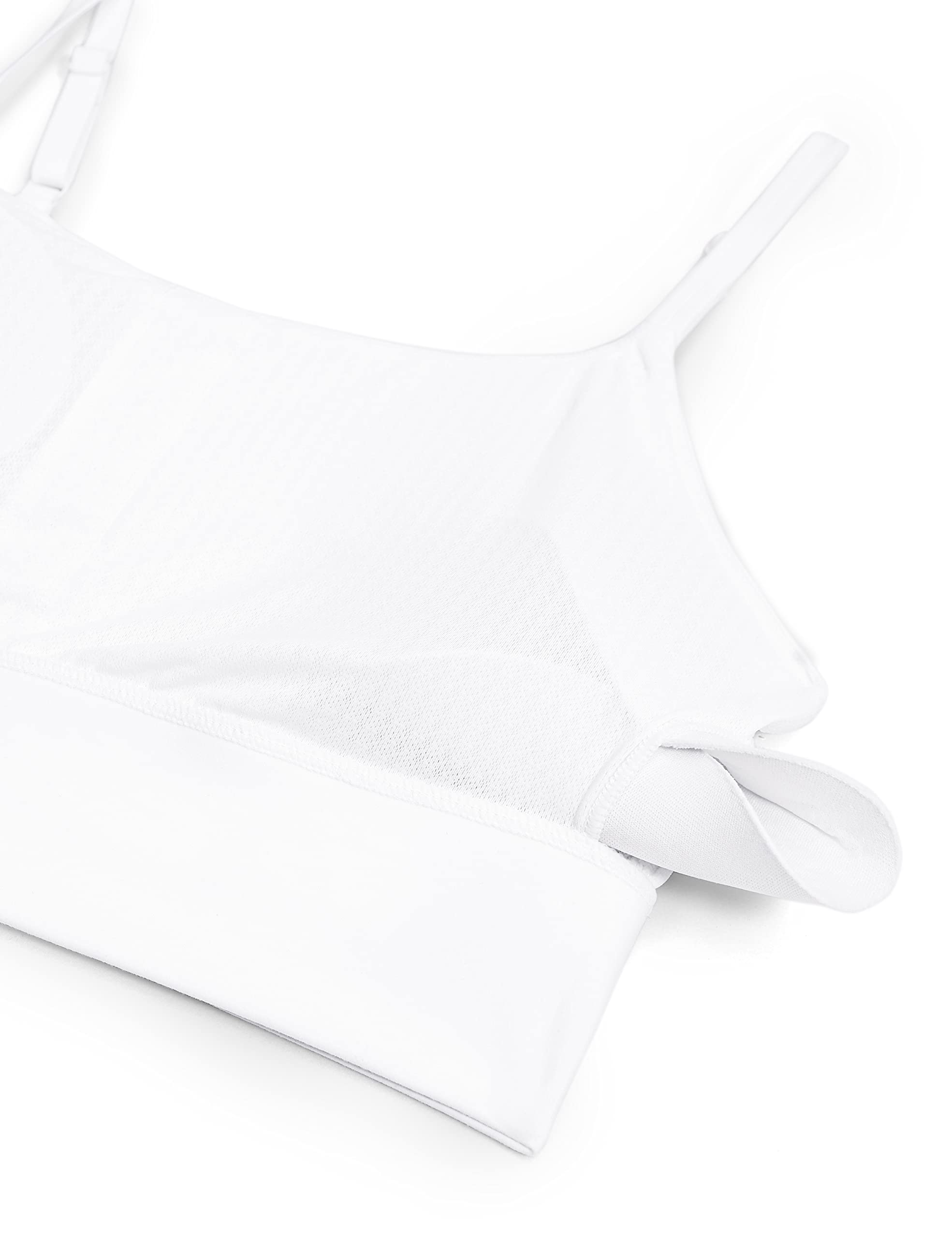 CRZ YOGA Adjustable Longline Sports Bra for Women - V Back Wireless Workout Padded Yoga Camisole Cropped Tank Tops | High Support for Running, Gym & Yoga | Comfortable Breathable Activewear for Fitness & Lounge