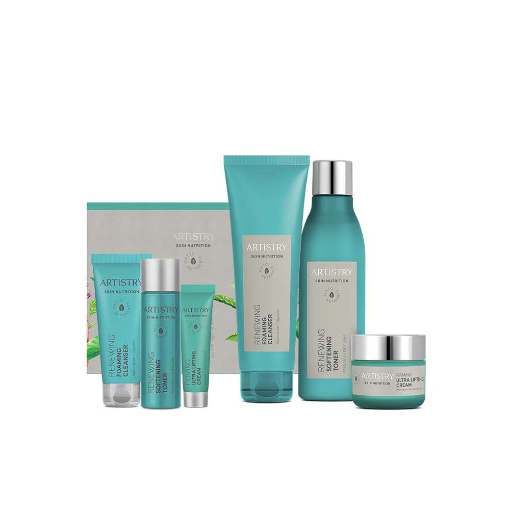Artistry Skin Nutrition Firming 6-Piece Set - Anti-Aging Skincare for Face & Body | Travel-Friendly Beauty Routine for On-The-Go Women