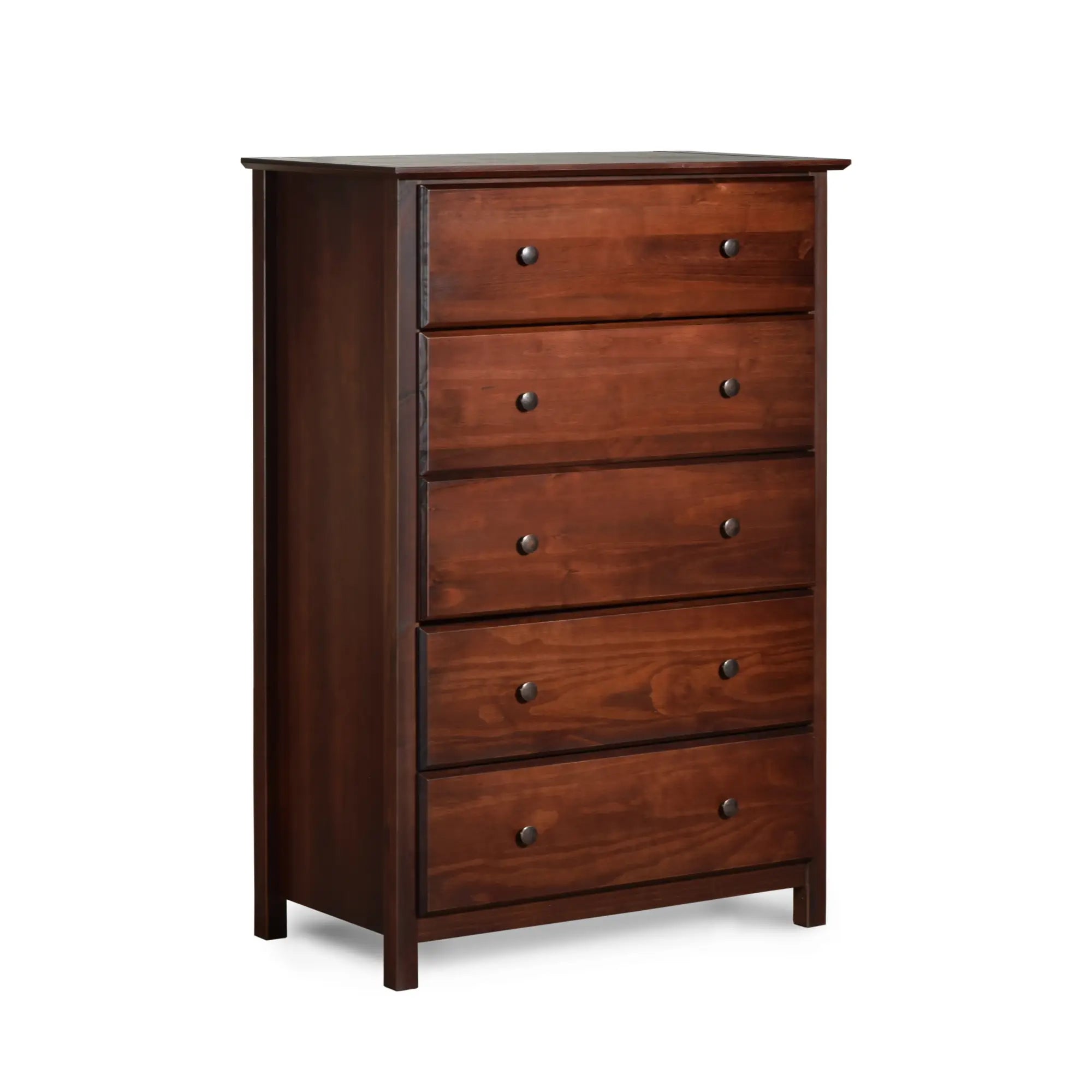 5-Piece Shaker Bedroom Set - Queen Size Bed, Nightstand, Dresser & Mirror - Classic Wooden Furniture for Cozy Home Decor
