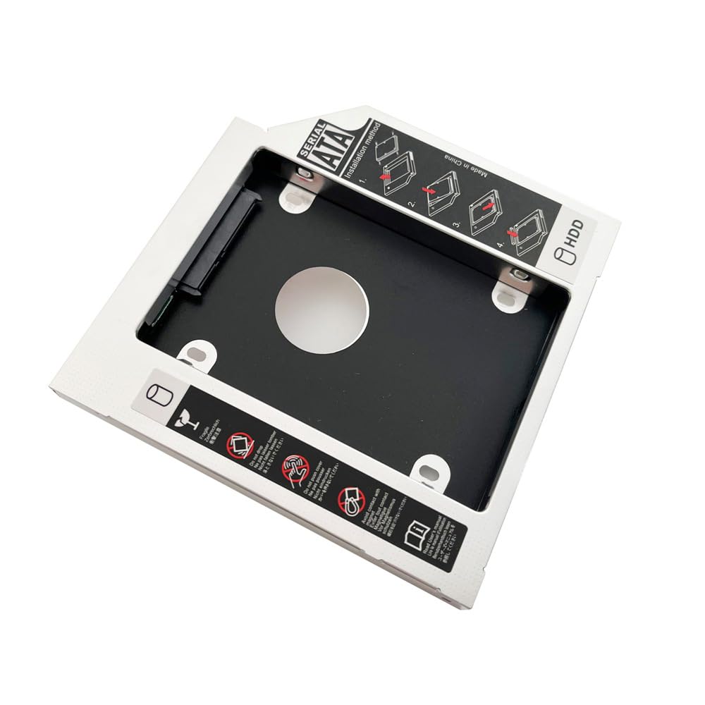 2nd HDD SSD Hard Drive Caddy Tray for Sony Vaio VPCCW190X - Optical Bay Replacement for BD-5730S DVD Drive | Perfect for Laptop Storage Upgrade & Data Backup