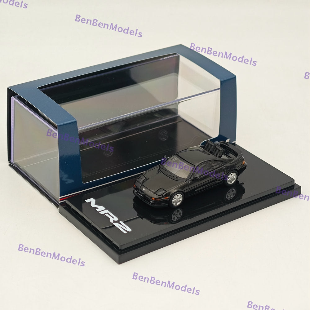 1/64 Scale Hobby Japan Toyota MR2 (SW20) GT S 1991 Diecast Model Car - Black HJ642045BK | Collectible Miniature Vehicle for Display, Gifts & Car Enthusiasts