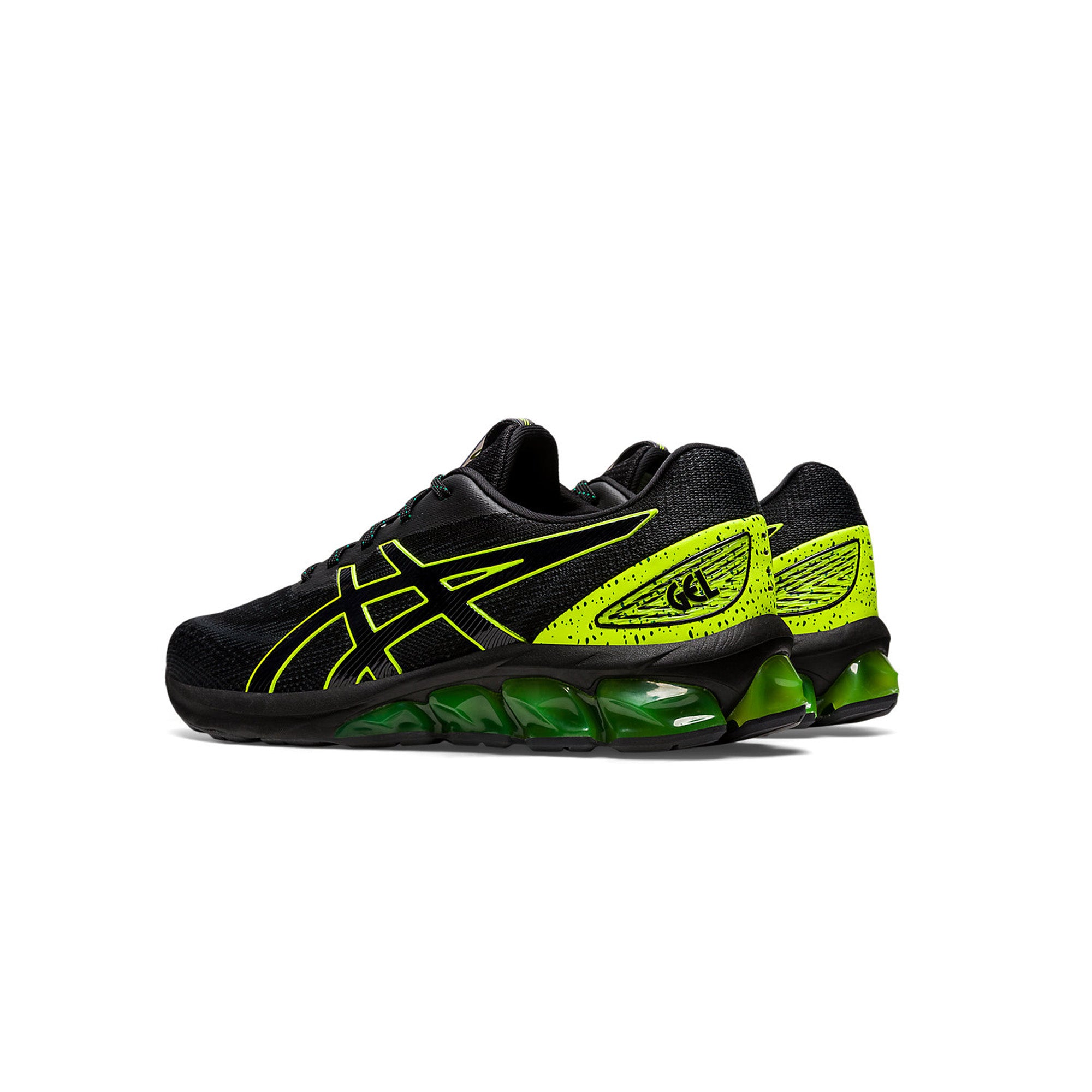 ASICS GEL QUANTUM 180 VII Running Shoes for Men - Black/Safety Yellow - Lightweight Cushioned Athletic Sneakers for Jogging, Gym Workouts & Daily Wear