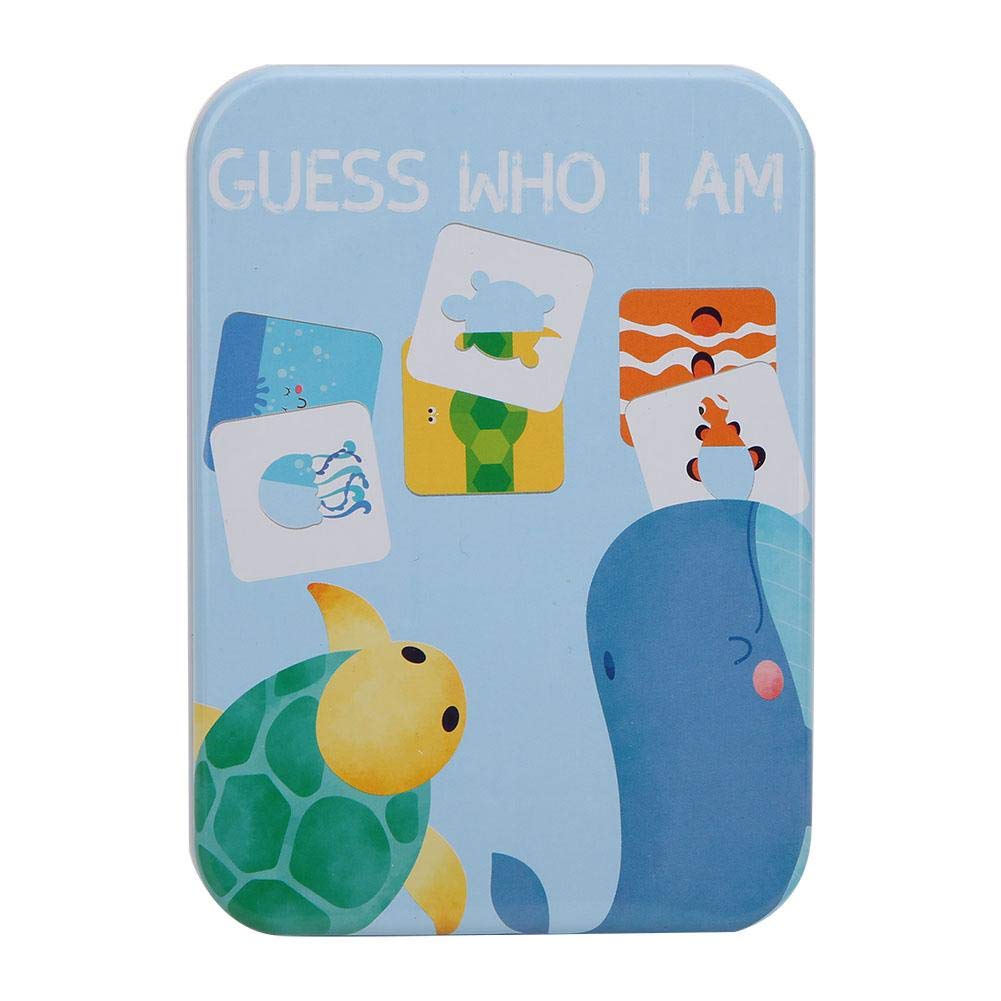 ASixxSix Wooden Educational Toy for Kids - Early Learning Cognitive Flash Cards with Ocean Cartoon Theme | Perfect for Preschool Learning, Toddler Development & Classroom Activities