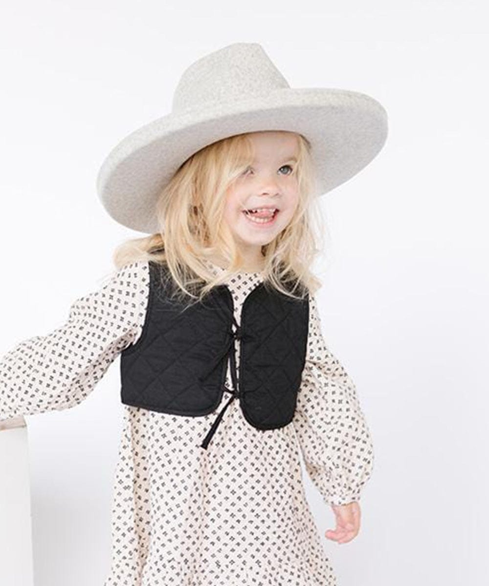 Cara Loren Kids Pencil Brim Hat - Stylish Sun Protection for Girls, Perfect for School, Beach & Outdoor Activities