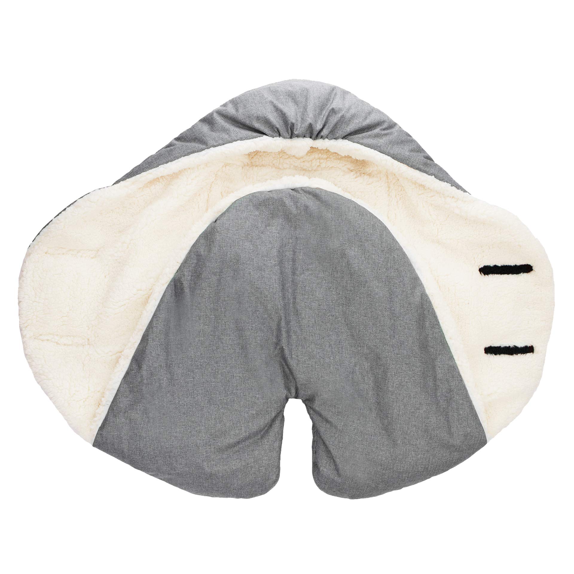 7AM Enfant Baby Car Seat Cover - Nido Quilted Infant Car Seat Protector with Hood & Soft Plush Lining | Universal Fit for Strollers & Car Seats | Perfect for Winter, Travel & Outdoor Adventures