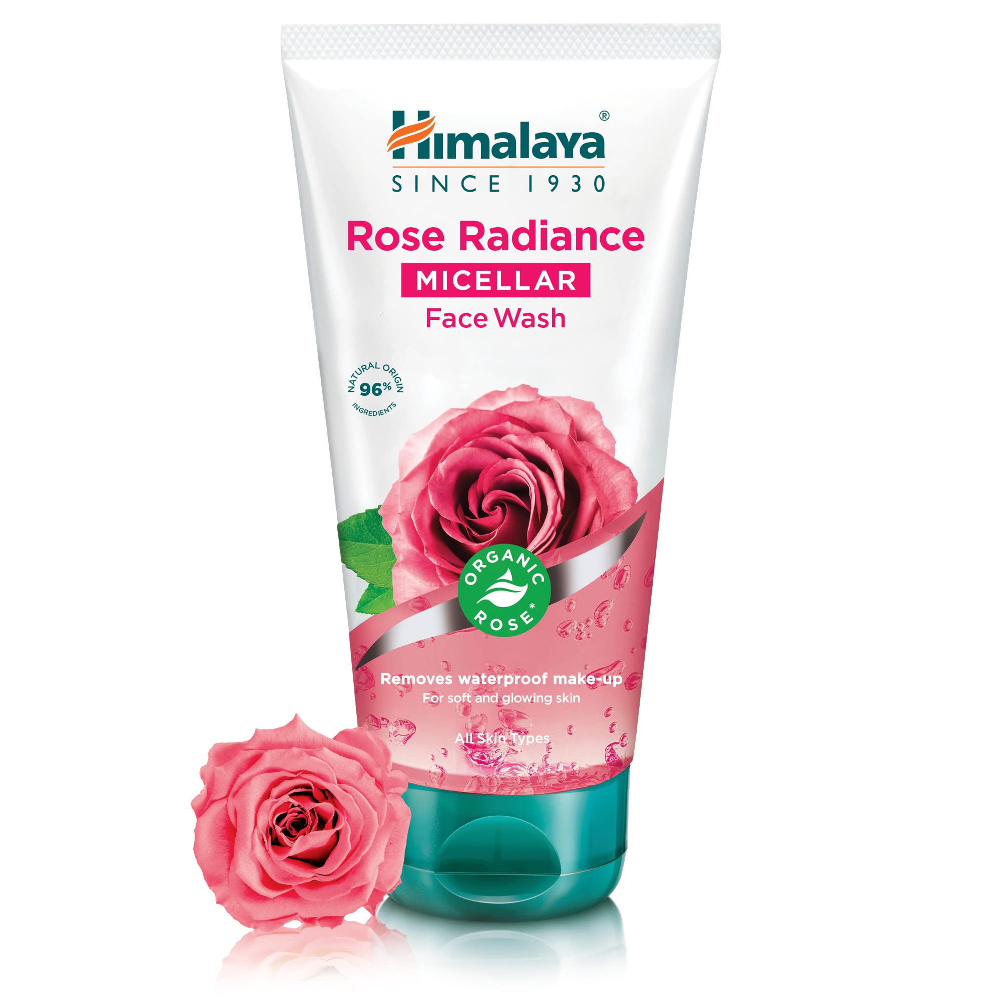 Himalaya Rose Micellar Makeup Remover & Face Wash - Gentle Cleansing for Soft, Glowing Skin (150ml) | Perfect for Daily Skincare & Travel-Friendly Beauty Routine
