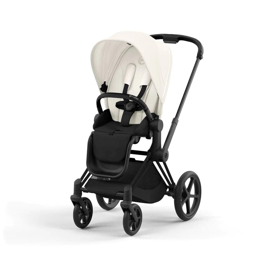 Cybex Priam 4 Complete Stroller in Matte Black - Premium Baby Stroller with All-Wheel Suspension | Perfect for City Walks, Travel & Everyday Use