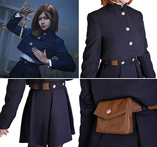 Rulercosplay Anime Costume Set with Waist Bag & Academy Skirt - Perfect for Cosplay Events, Halloween, and Anime Conventions