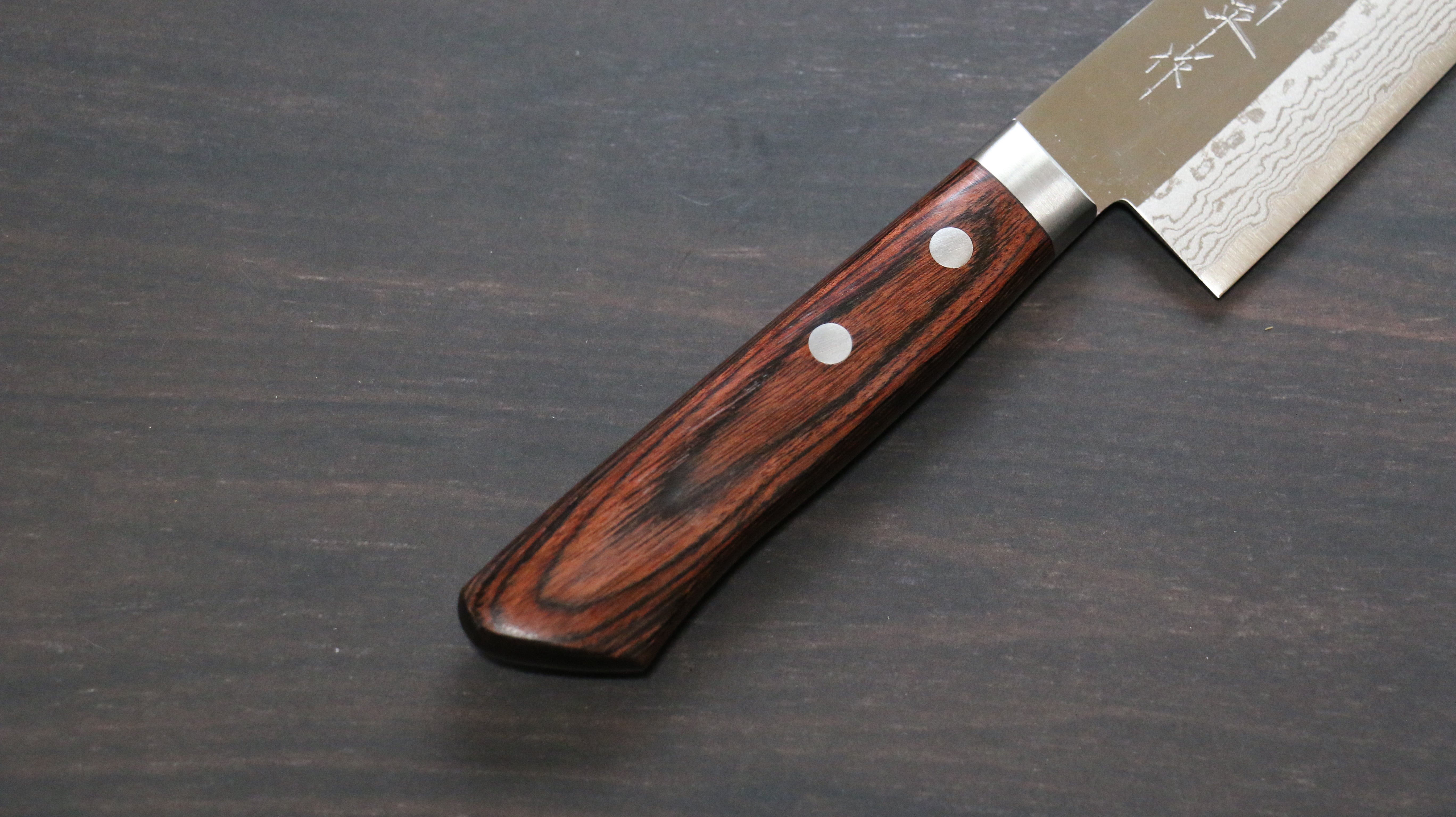 Premium Kunihira Sairyu VG10 Damascus Gyuto Chef Knife 180mm - Japanese High Carbon Stainless Steel Blade with Mahogany Handle - Perfect for Sushi, Meat Slicing & Professional Kitchen Use
