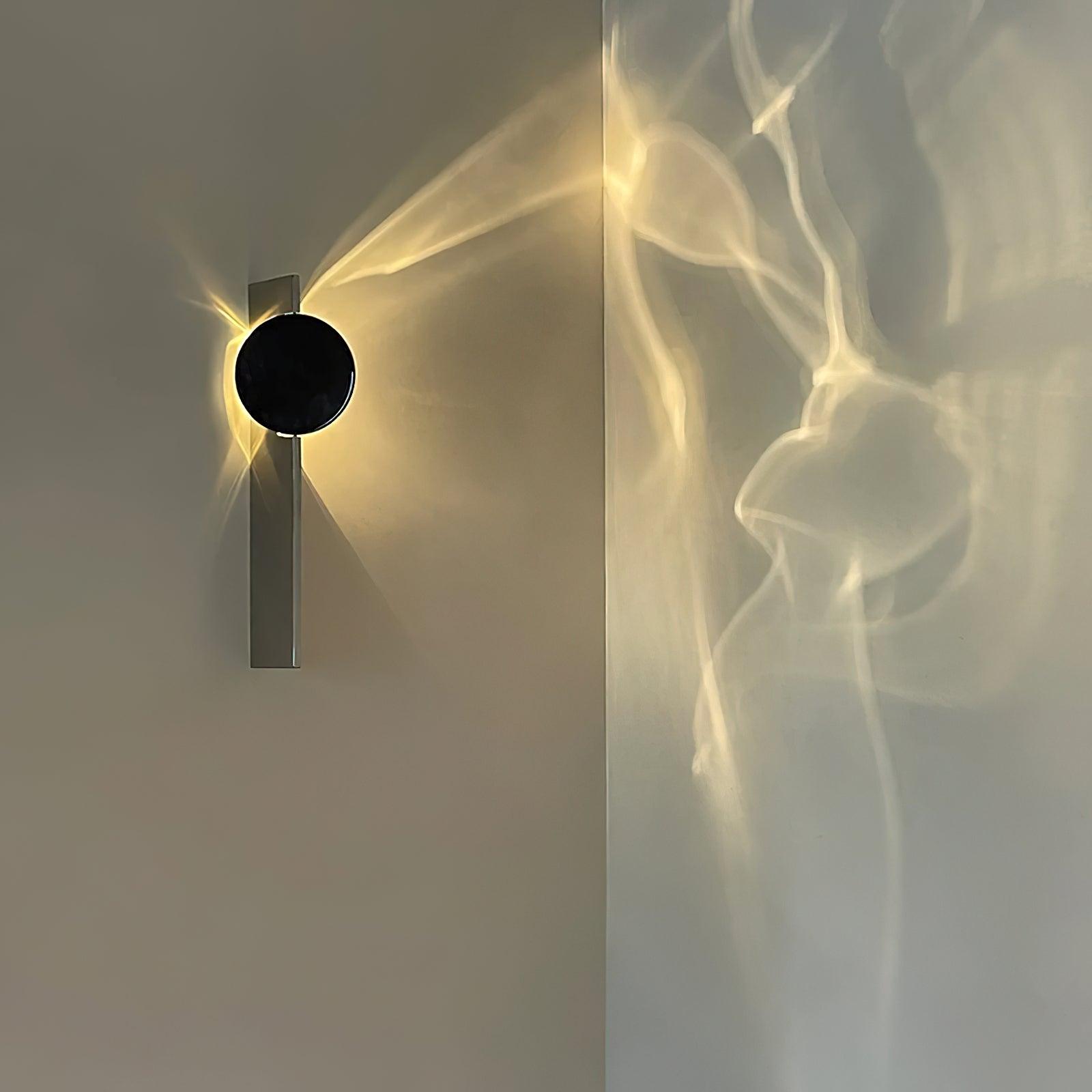 Creative LED Wall Lamp with Adjustable Light & Shadow - Modern Home Decor for Bedroom, Living Room, and Office Lighting