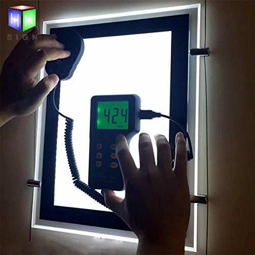 A4 Portrait Real Estate Window Hanging LED Sign Holder Display - 4 Pack Vertical Column Set for Property Listings & Store Promotions