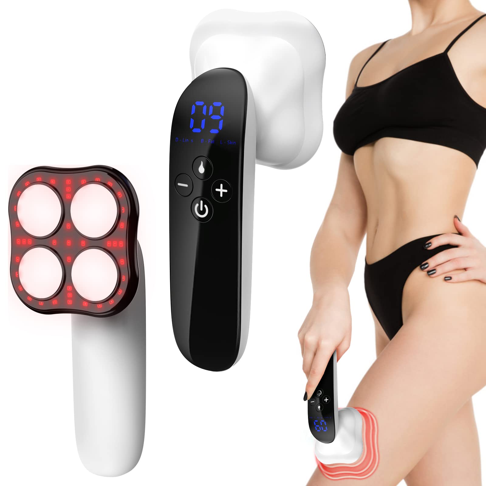 ACBULK Electric Body Shaper & Cellulite Massager - Wireless Handheld Slimming Device for Abdomen, Thighs, Arms, Hips & Waist - Perfect for Home Use, Postpartum Recovery & Body Contouring