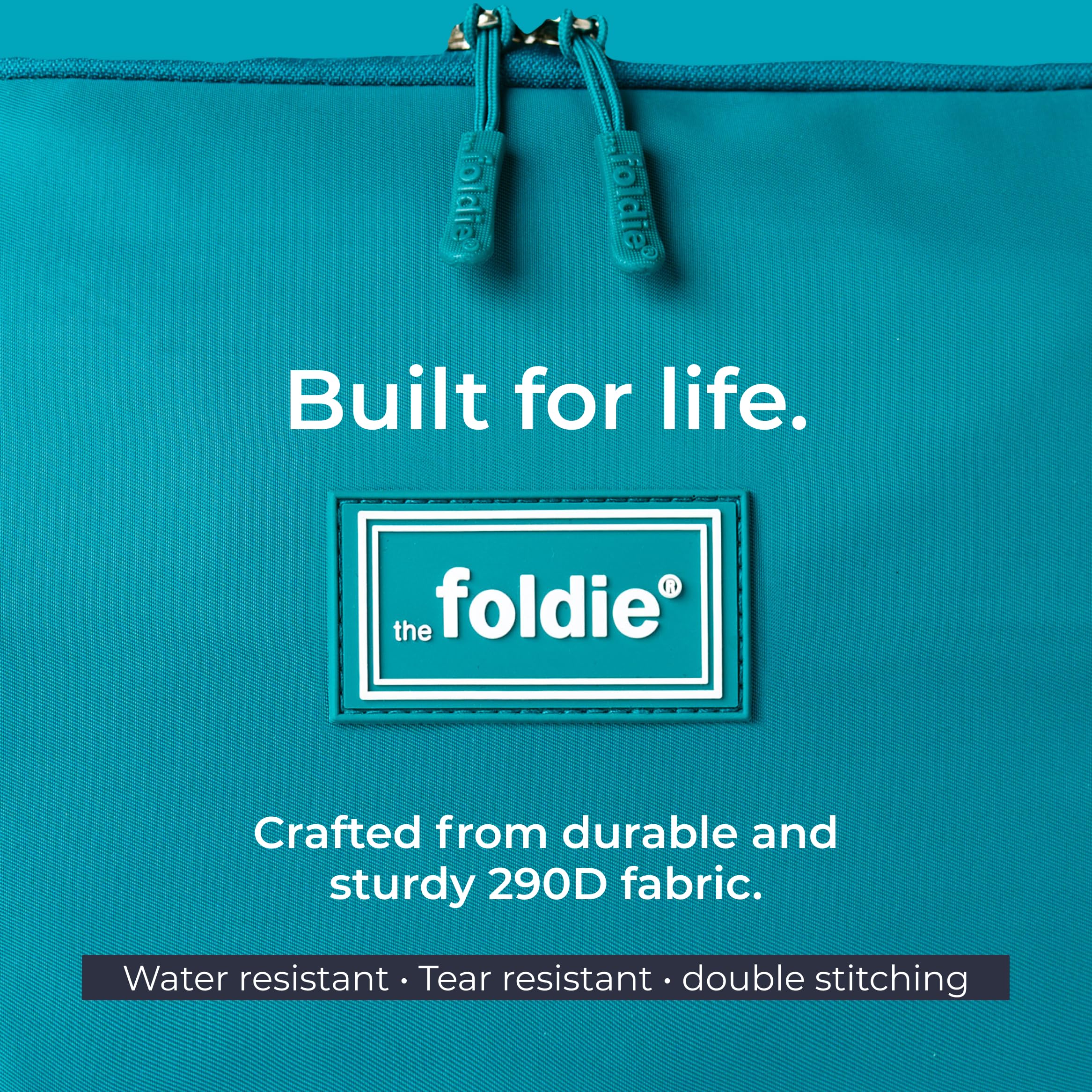 The Foldie® Foldable Travel Tote Bag for Women - Lightweight Weekender Bag with Pockets, Perfect for Gym, Beach & Airplane Carry-On | Durable & Stylish Travel Accessory