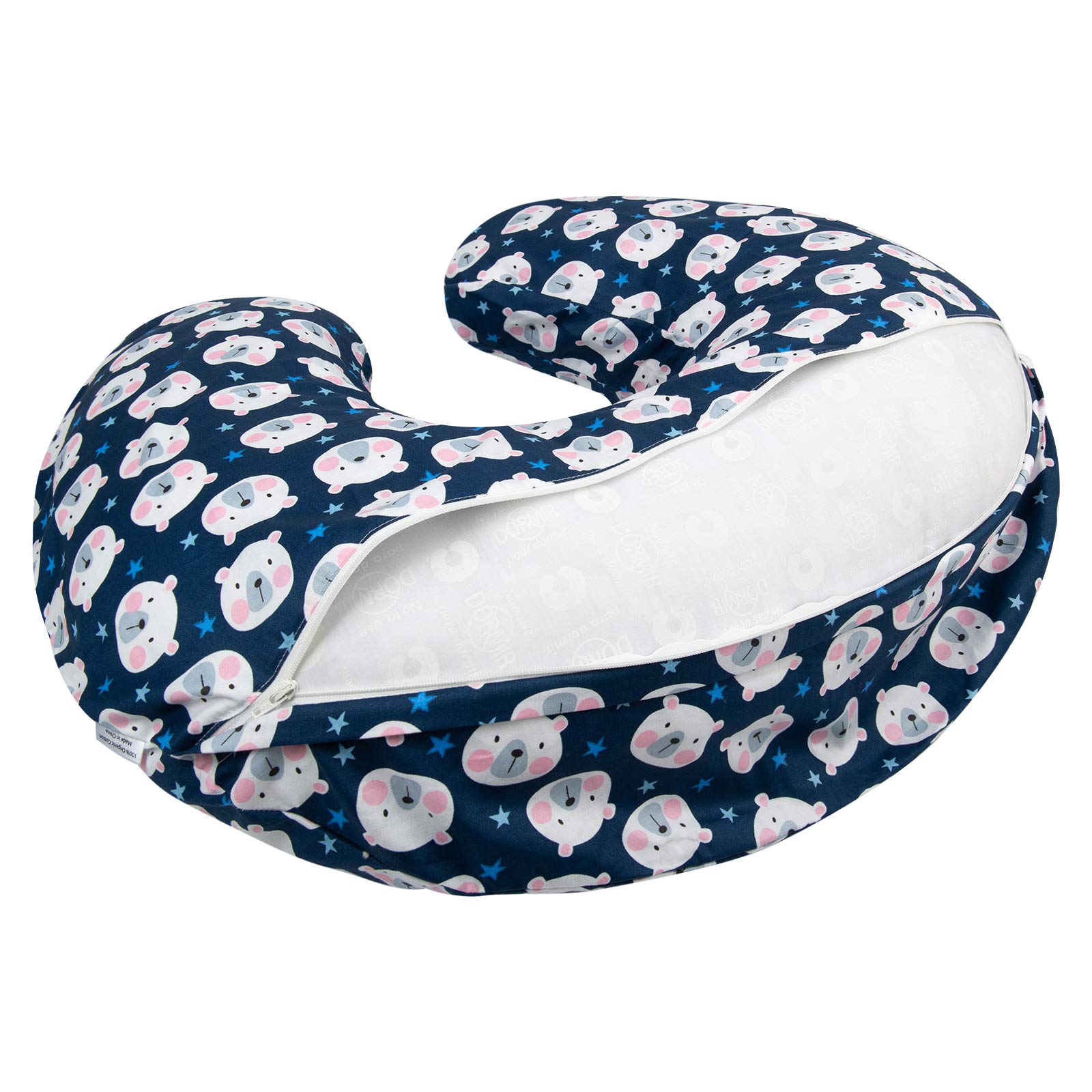 ALVABABY 2 Pack Nursing Pillow Covers - Ultra Soft & Breathable Cotton for Breastfeeding Moms - Perfect Fit for Infant Nursing Pillows - Ideal for Comfortable Breastfeeding, Pumping & Baby Bonding Time