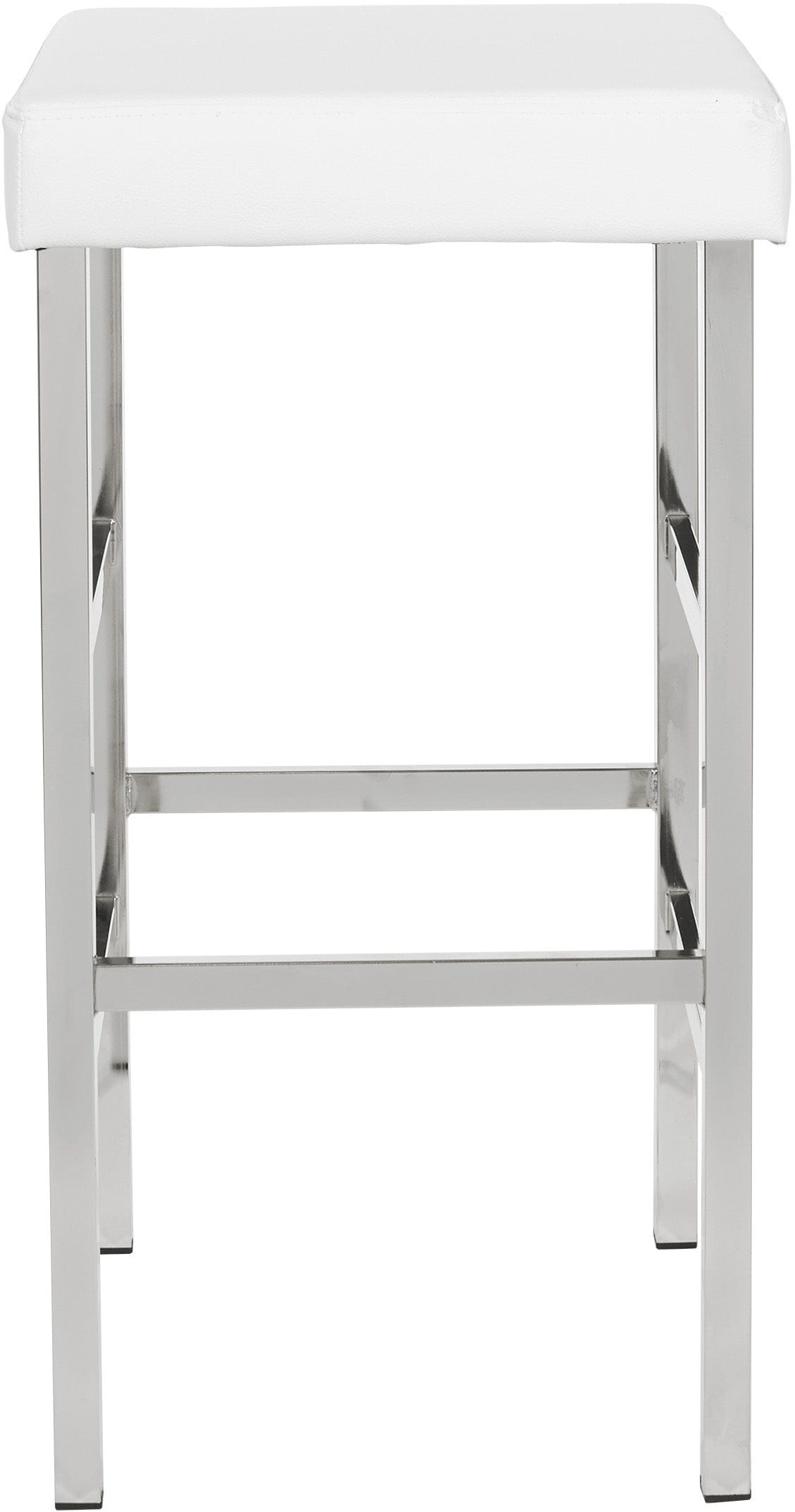Office Star Polished Chrome Backless Bar Stool - 24