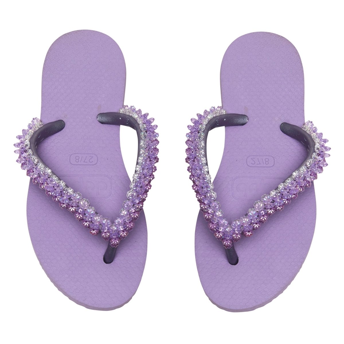Beaded Flip Flop Sandals for Women - Stylish Comfortable Beach & Pool Slides - Perfect for Summer Vacations, Casual Outings, and Relaxing by the Water