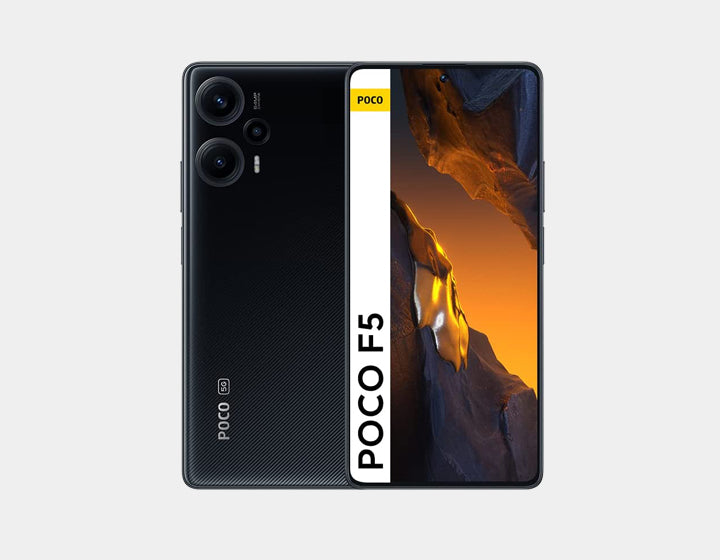 Xiaomi Poco F5 5G Smartphone - 256GB ROM 12GB RAM - Dual SIM GSM Unlocked (Black) - Fast Performance for Gaming, Streaming & Productivity