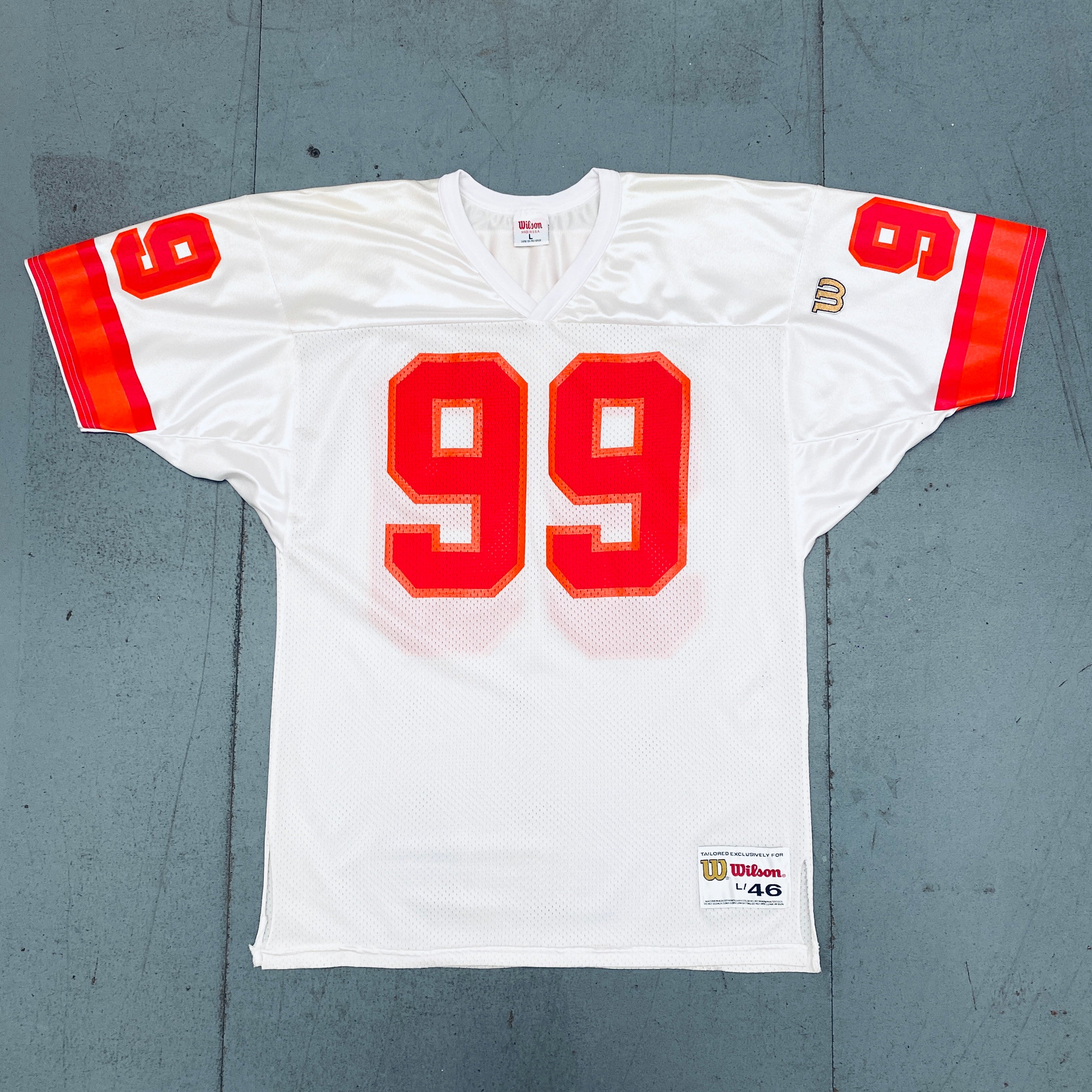 Warren Sapp Tampa Bay Buccaneers 1996/97 Vintage Jersey (Large) - Perfect for NFL Fans, Game Day & Collectors