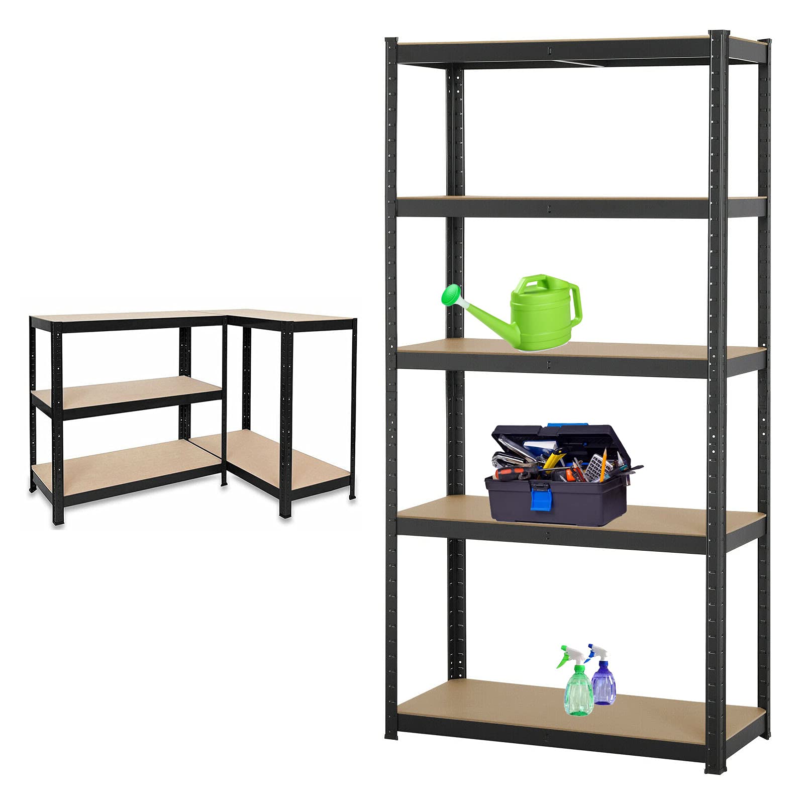 Heavy Duty Garage Storage Shelving Unit - 386lbs Capacity Per Tier, 27.5