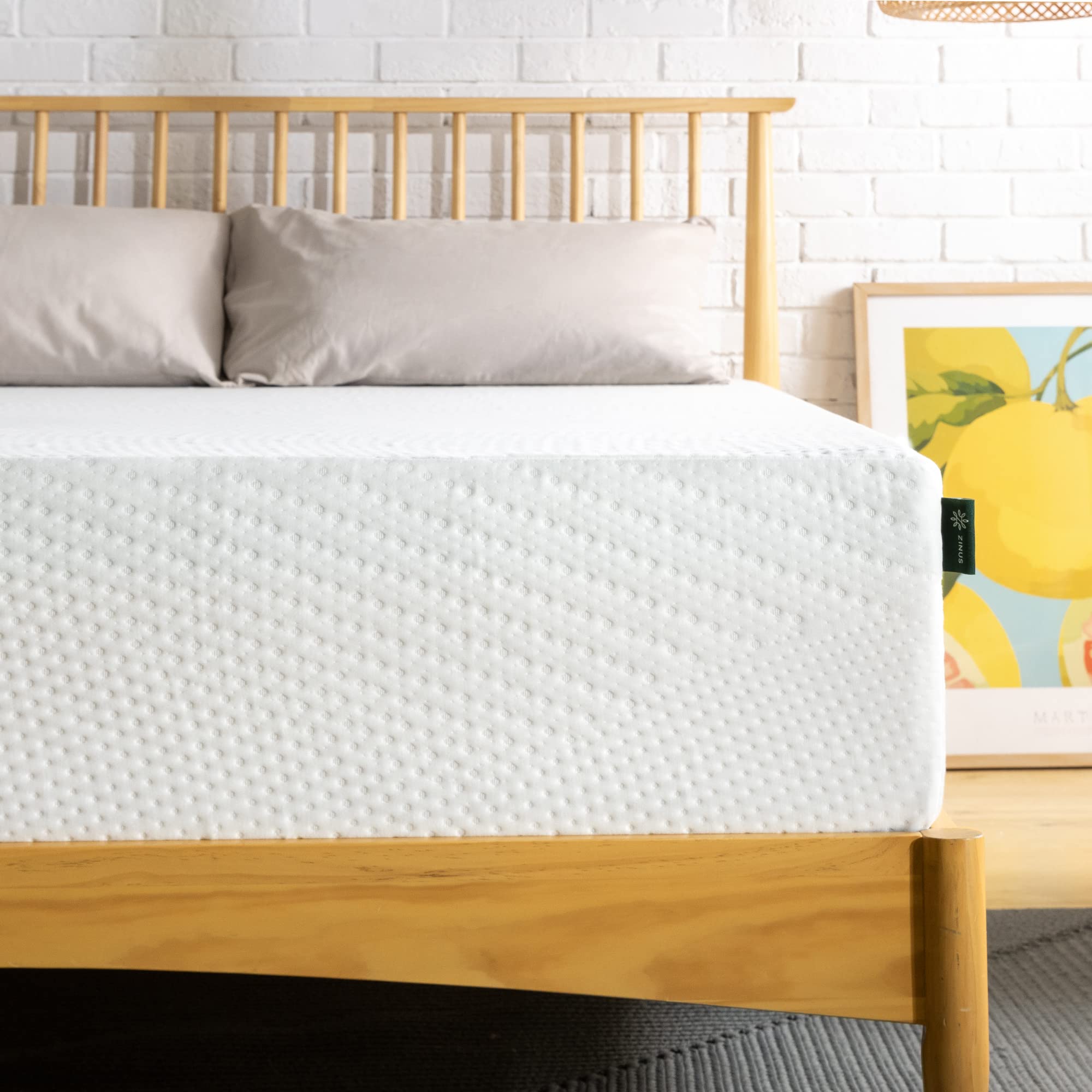 ZINUS 12 Inch Green Tea Infused Memory Foam Mattress - Queen Size, CertiPUR-US Certified, Bed in a Box for Easy Setup | Perfect for Guest Rooms, Dorms & Small Apartments
