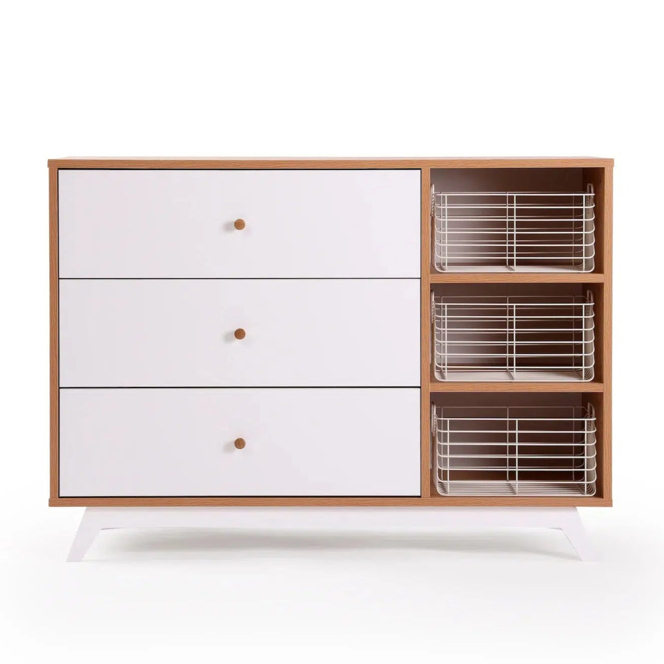 Stylish Dadada Central Park Dresser - Modern Wooden Chest of Drawers for Bedroom & Living Room Storage | Perfect for Organizing Clothes, Linens & Home Decor