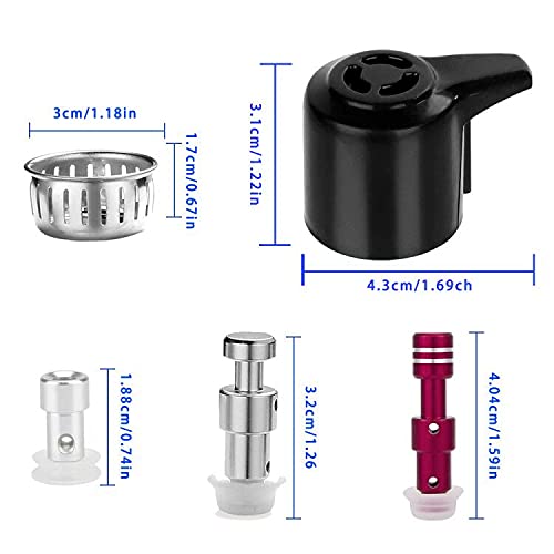 Instant Pot Duo/Duo Plus Steam Release Handle & Float Valve Replacement Parts with Anti-Block Shield - Compatible with 3,5,6,8 Quart & Smart WiFi (6Qt) Models - Perfect for Pressure Cooking, Soup Making & Meal Prep