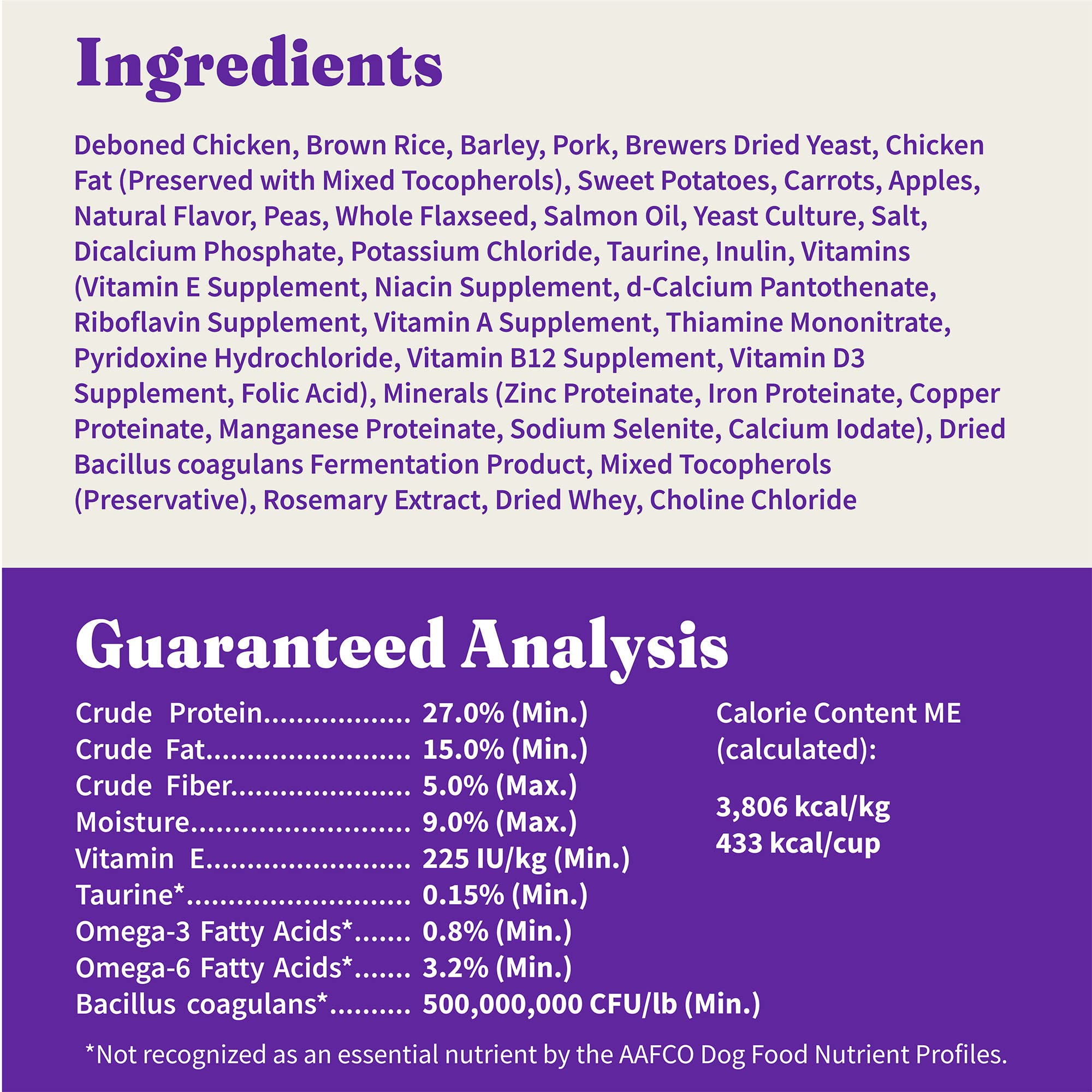 Halo Holistic Cage-Free Chicken & Brown Rice Dry Dog Food - Healthy Grain Recipe for Adult Dogs - Supports Complete Digestive Health - 21lb Bag - Perfect for Daily Meals & Sensitive Stomachs