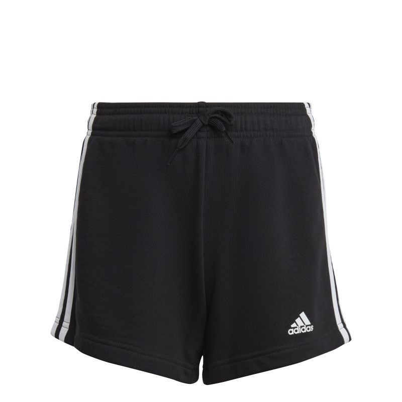 Adidas Girls Essentials 3-Stripes Athletic Shorts - Comfortable Workout & Casual Wear for Active Kids