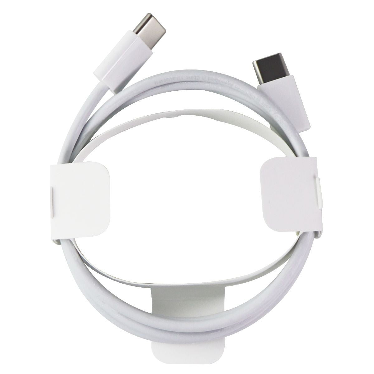 Apple 3ft USB-C to USB-C Charger Cable - Fast Charging & Sync for iPhone 15, iPad Pro, MacBook - Durable Nylon Braided Cord (White) - Perfect for Home, Office & Travel Charging