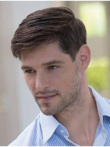 Premium Confidence Synthetic Hair Wig for Men & Boys - Dark Brown | Natural Look & Comfortable Fit for Daily Wear, Cosplay & Costume Parties