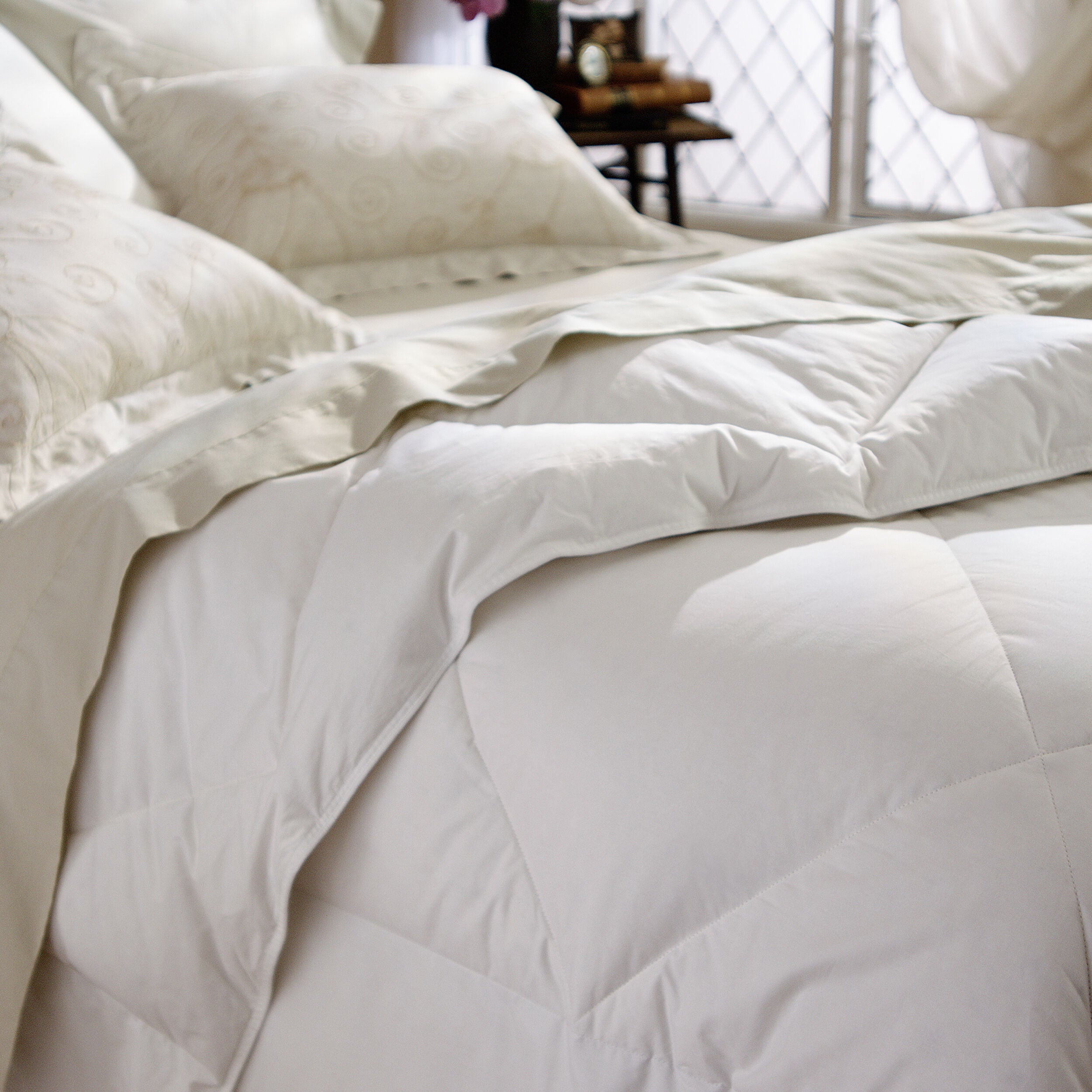 Restful Nights All Natural Down Comforter - Hypoallergenic & Breathable for Year-Round Comfort | Perfect for Bedroom, Guest Room & Cozy Nights