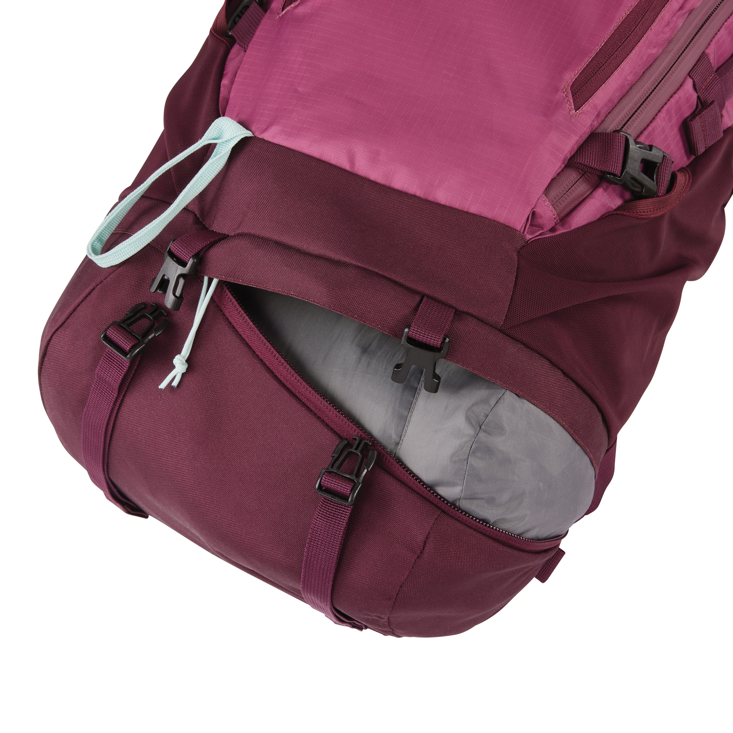 High Sierra Pathway 2.0 Women's 60L Hiking Backpack - Lightweight Frame Pack for Outdoor Adventures, Travel & Camping (Berry/Maroon)