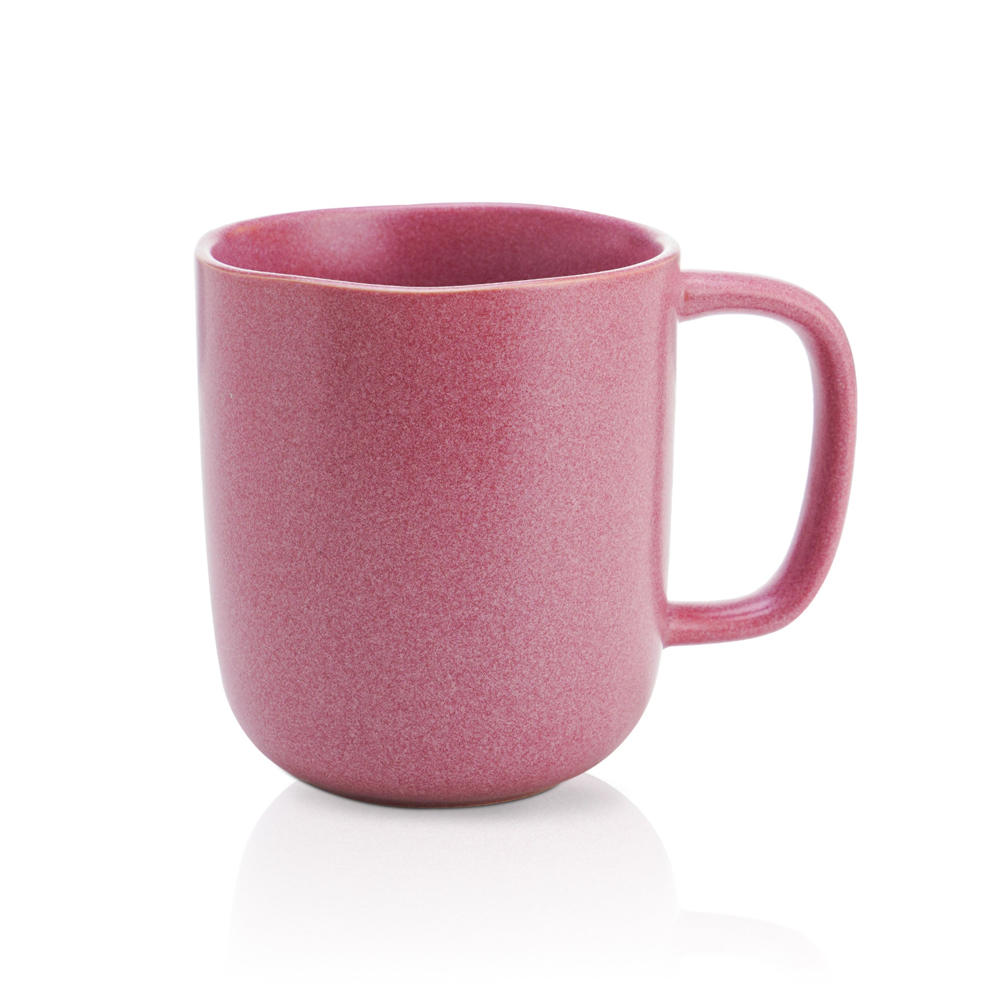 Premium Tom Stoneware Mug - Pink & White Ceramic Coffee Cup for Home, Office & Outdoor Use | Microwave & Dishwasher Safe | Perfect for Tea, Coffee & Hot Beverages