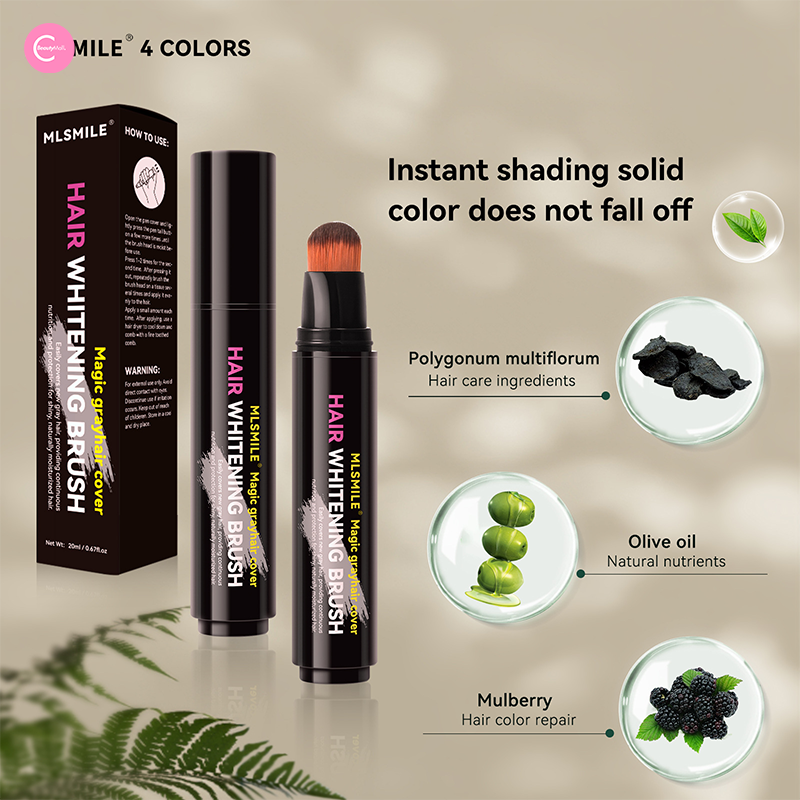 MLSMILE Magic Touch Up Hair Dye Stick for Gray Hair - Quick & Easy Temporary Root Concealer - Perfect for Travel, Work & Special Occasions