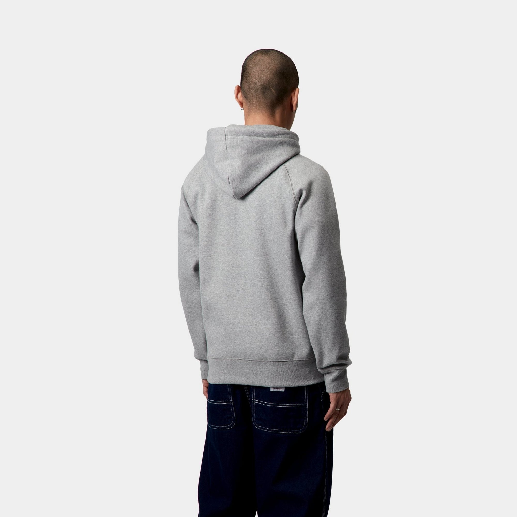 Men's Hooded Chase Sweatshirt - Soft Cotton Pullover with Kangaroo Pocket | Grey Heather | Casual Streetwear for Everyday Comfort & Outdoor Activities
