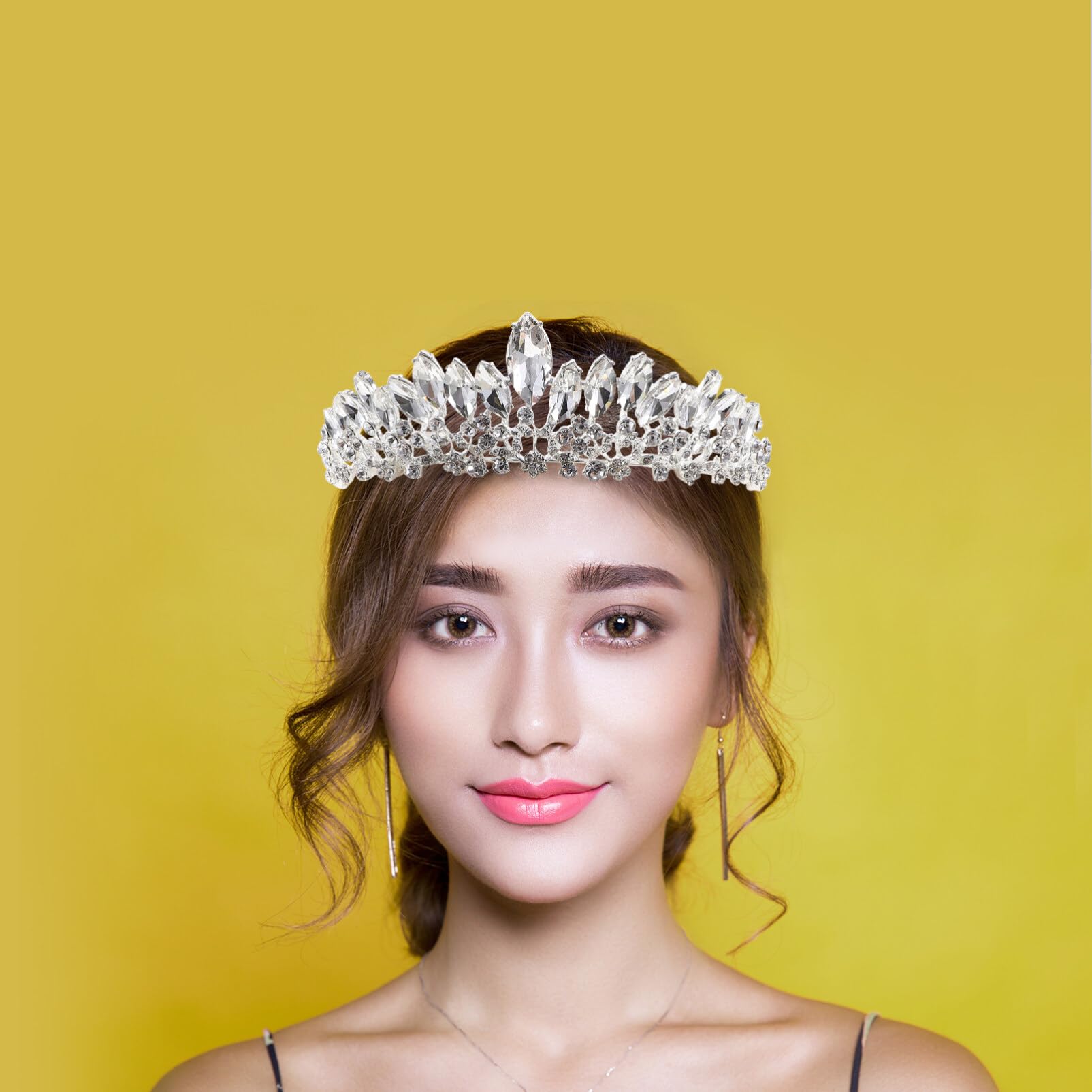 Beavorty Elegant Metal Hair Crown - Wedding Headpiece, Bridal Tiara, Cosplay Accessories & Birthday Hair Jewelry for Women | Perfect for Brides, Parties, and Special Occasions