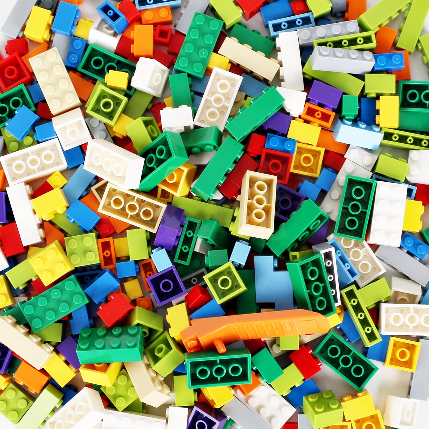 ekuzi 399-Piece Classic Building Bricks - Compatible with Lego Base Plates, Bulk Random Color Blocks for Kids Ages 6+ | Creative STEM Toys for Boys & Girls | Perfect for Classroom, Birthday Gifts & Family Bonding Activities