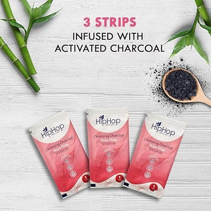 Charcoal Nose Strips for Blackhead Removal & Pore Cleansing - Deep Cleansing Facial Strips for Women & Men (3 Pack) - Perfect for Spa Day & At-Home Skincare Routine