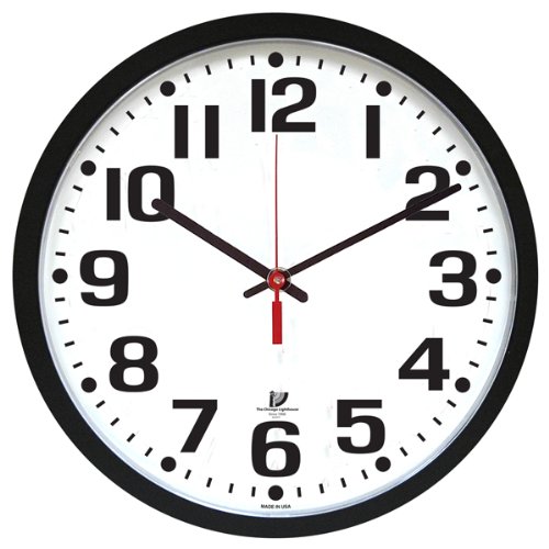 Chicago Lighthouse Low Vision Wall Clock 16.5