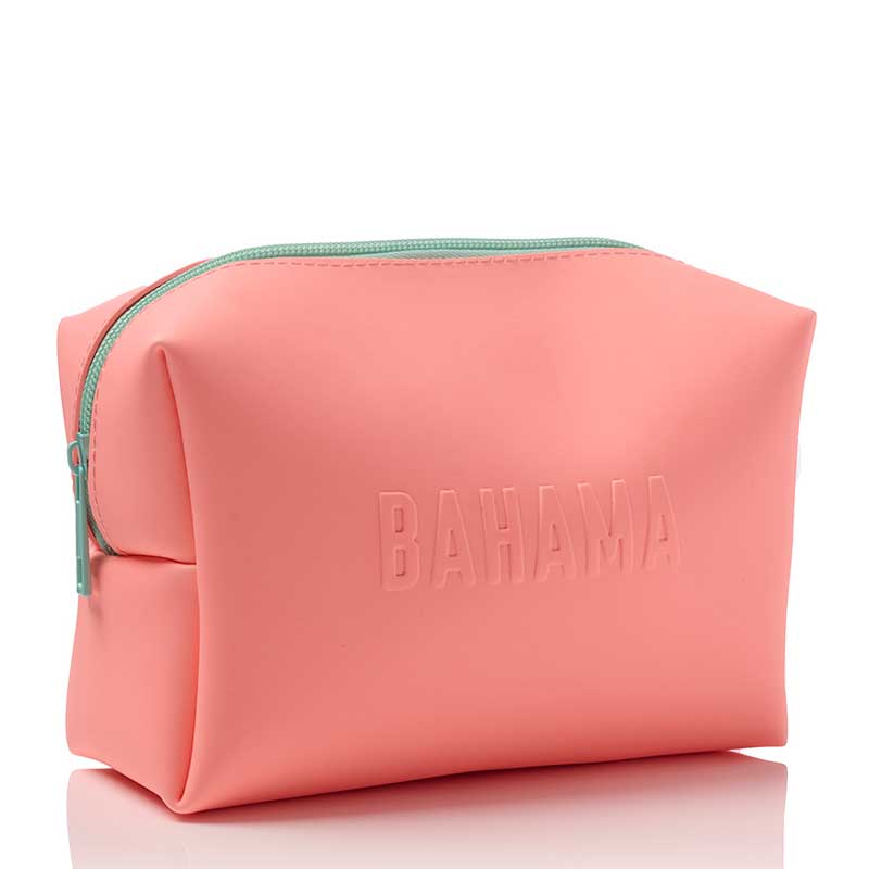Bahama Silicone Makeup Bag - Waterproof Travel Cosmetic Case for Women - Perfect for Gym, Beach & Airplane Carry-On Essentials