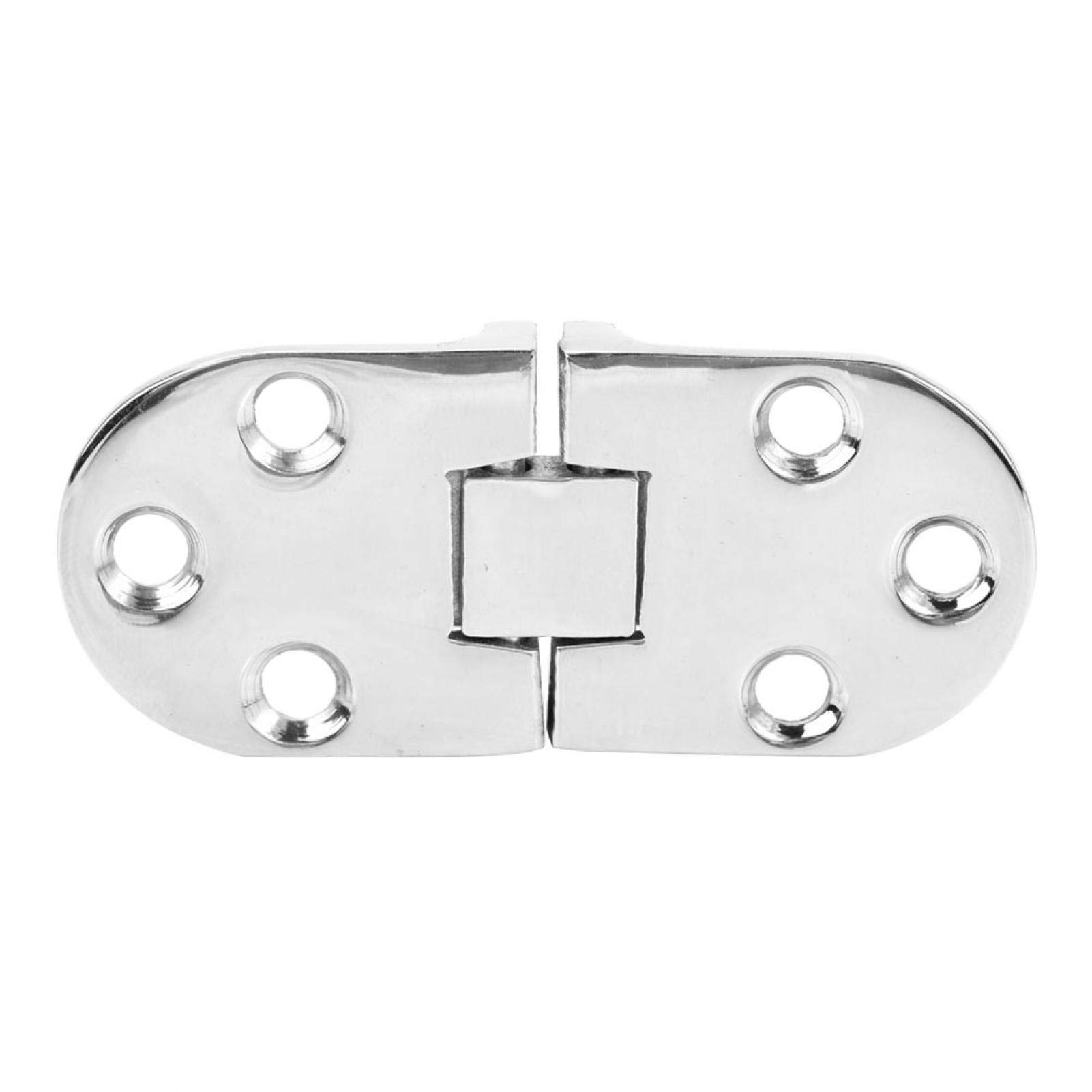 Stainless Steel Folding Hinge 66x30mm - Heavy Duty Cabinet Hinges for Kitchen, Furniture & Butler Trays | Durable Household Hardware for Tables, Doors & DIY Projects