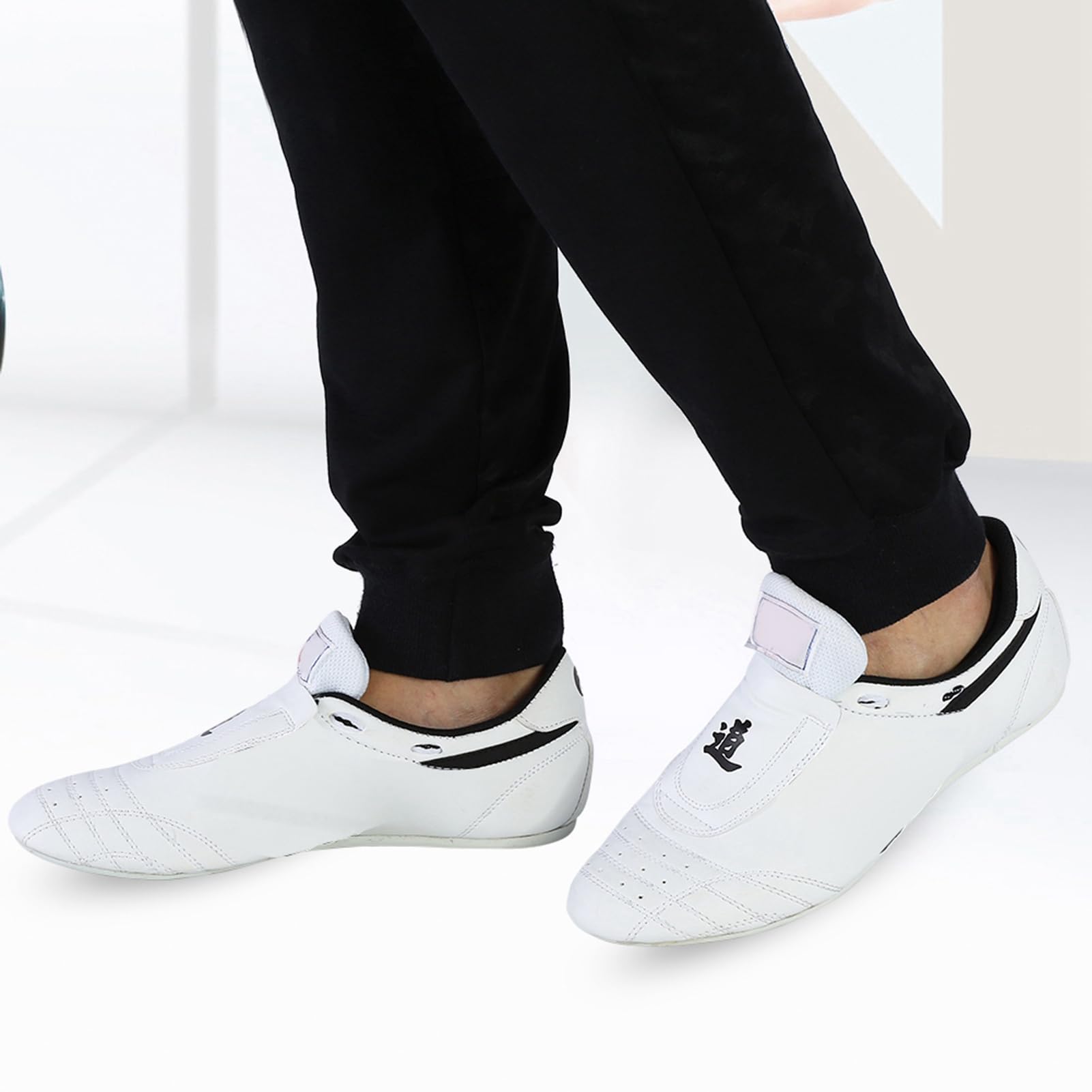 Premium Taekwondo Shoes for Men, Women & Kids - Lightweight Martial Arts Training Shoes for Taekwondo, Boxing, Kung Fu & Tai Chi - Black Combat Sports Shoes (Size 42) - Ideal for Dojo Training, Competition & Fitness Workouts