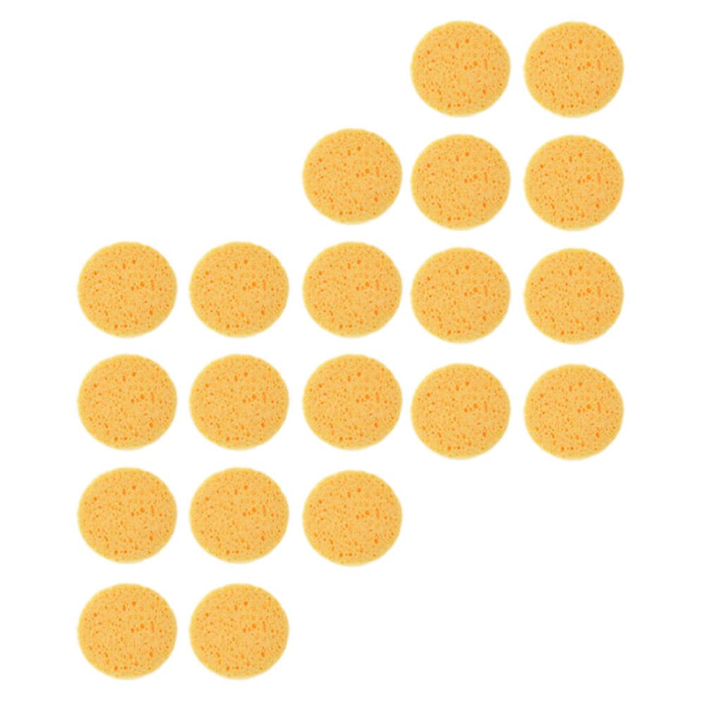 FRCOLOR 100-Pack Compressed Facial Sponges | Natural Cellulose Cosmetic Sponges for Deep Cleansing, Exfoliating & Makeup Removal | Soft Spa & Beauty Tools for Daily Skincare, Travel & Professional Makeup Application