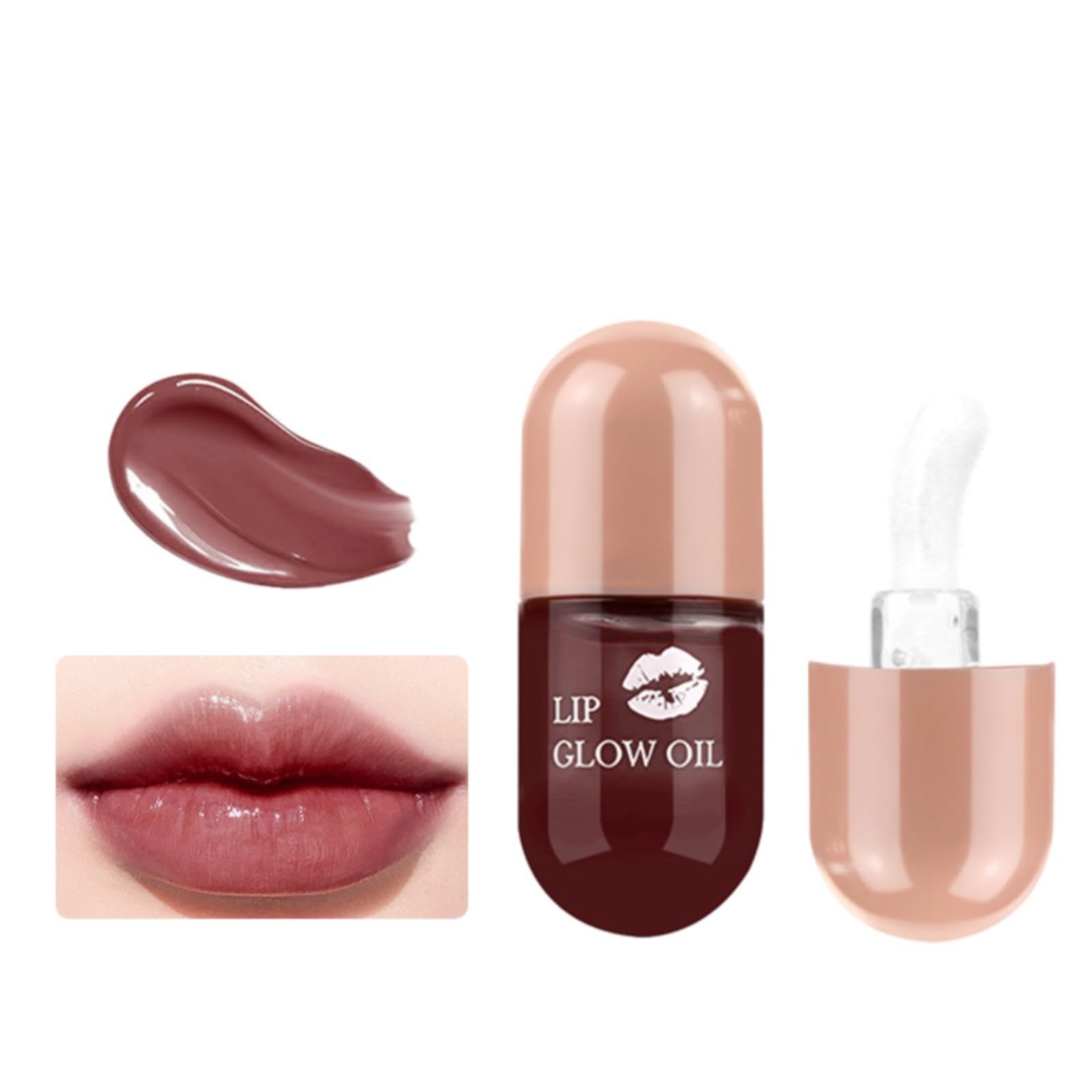 Long Lasting Waterproof Lip Tint - Mini Lip Glow Oil, Non-Sticky Liquid Lip Color | Full Coverage, Transfer-Proof, Velvet Lip Gloss for Women | Perfect for Daily Wear, Parties & Special Occasions