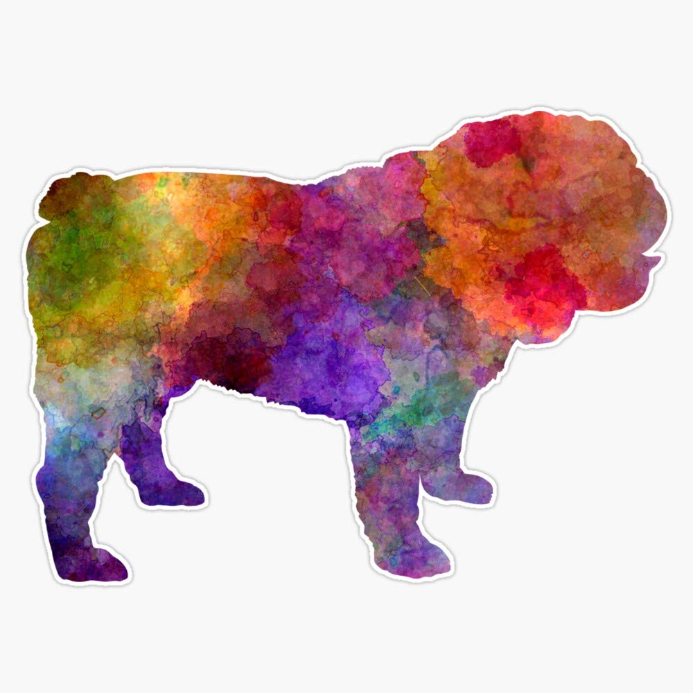 English Bulldog Waterproof Vinyl Sticker - 5
