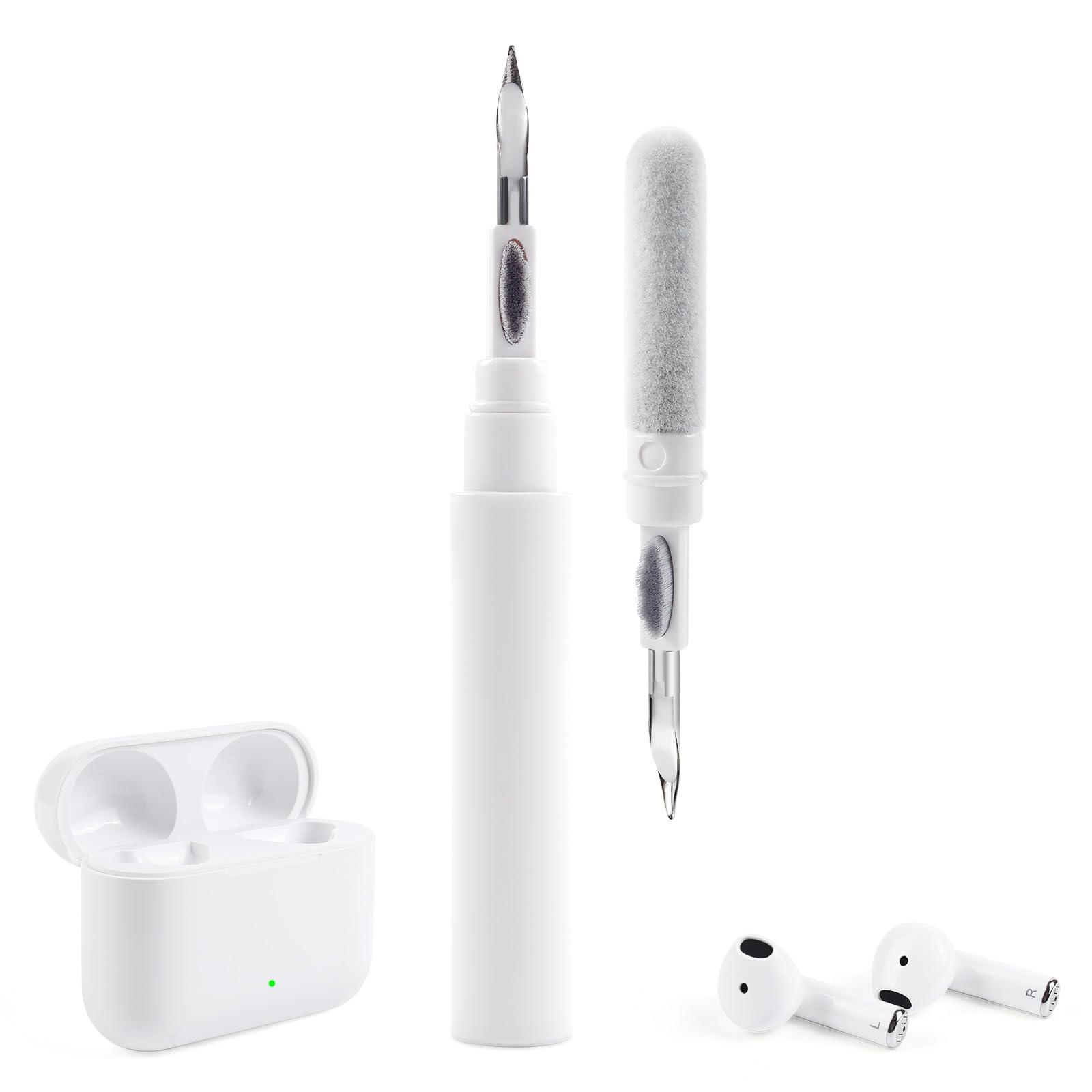 AirPods Cleaning Kit for Pro 1/2/3 - Wireless Earbud Cleaner with Brush for iPhone & Laptop Care