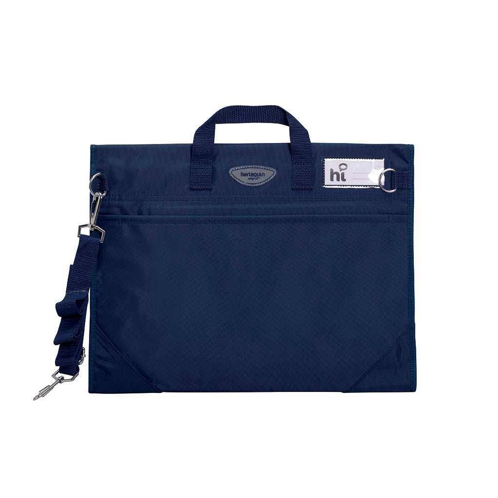 St Aloysius Chisholm Safety Library Bag - Navy Blue Book Tote for School, Work & Travel - Durable & Stylish Carryall for Students, Professionals & Commuters