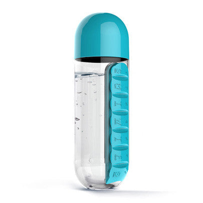 Asobu Weekly Pill Organizer - 7 Day Travel Medicine Container with Portable Design for Vitamins & Supplements - Perfect for Home, Office & Travel Use