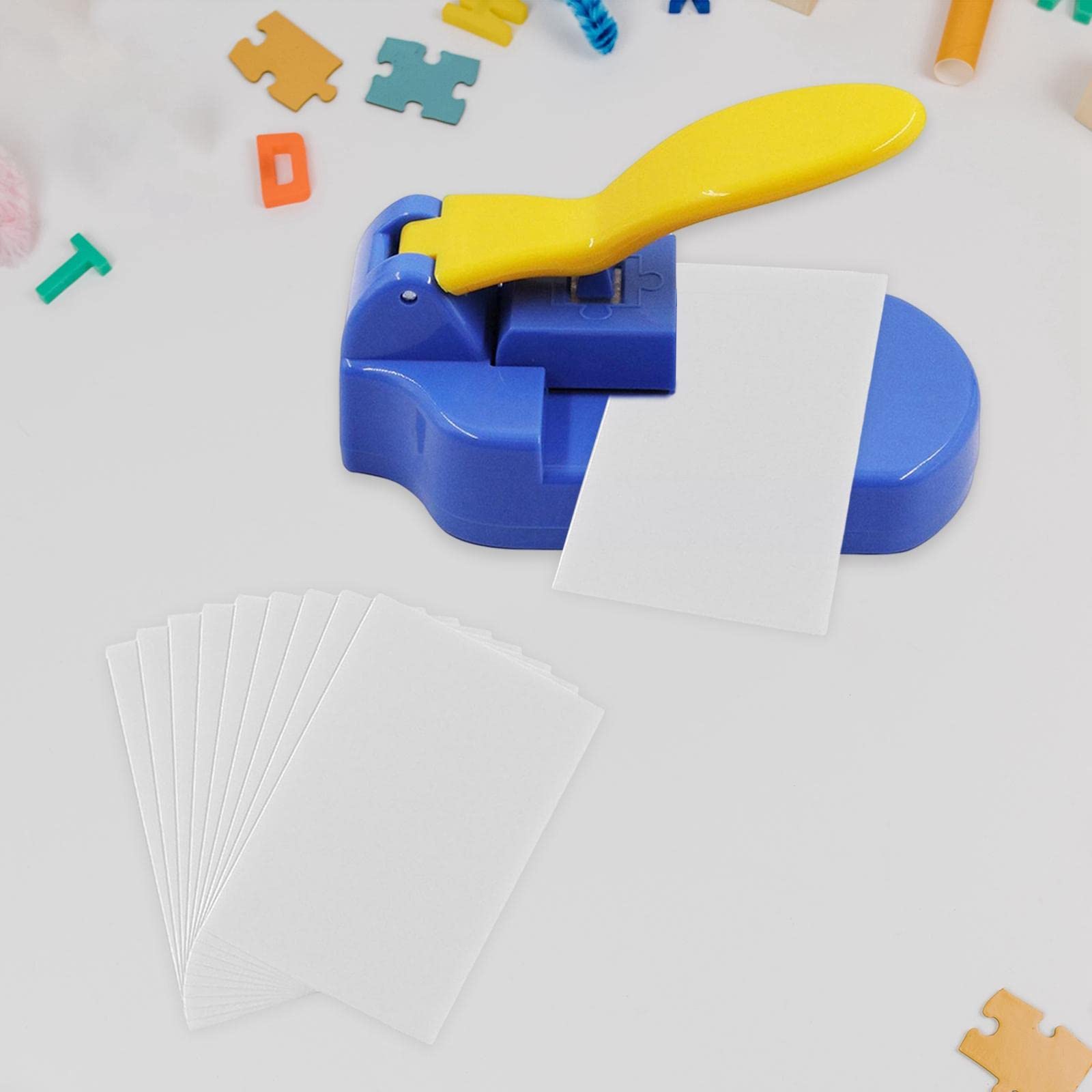 DIY Jigsaw Puzzle Making Machine - Paper Craft Puzzle Maker for Scrapbooking & Home Embossing | Plastic Puzzle Supplies for Classroom & Handmade Projects | Perfect for Art Crafts, Educational Activities & Creative Gifts (Blue)