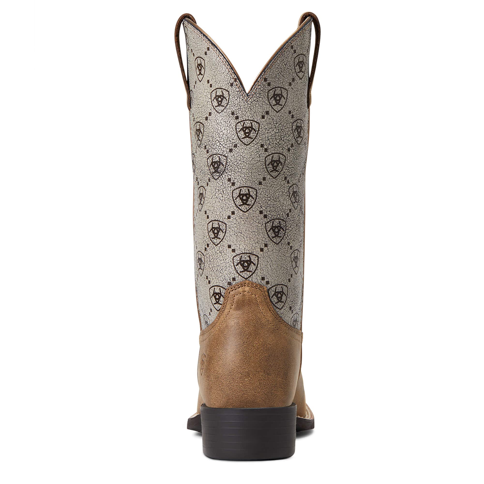 Ariat Women's Round Up Wide Square Toe Western Boots - Comfortable Cowgirl Boots for Riding, Country Dancing & Everyday Wear